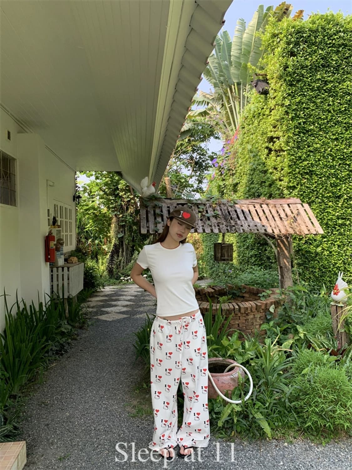 Sleep at 11 아이러브 헬로키티 트레이닝 팬츠 상품이미지4