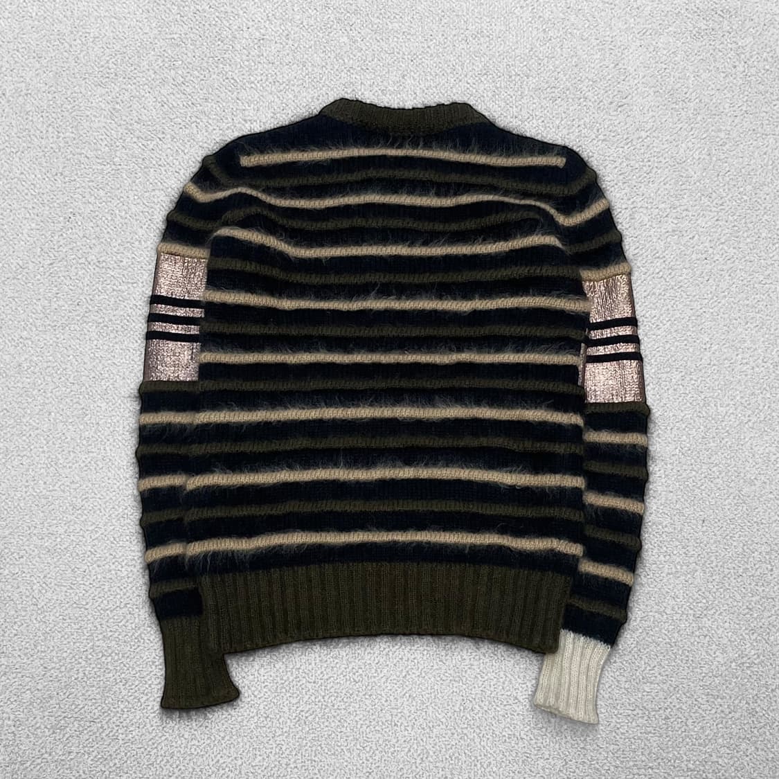 지방시 그린 스트라이프 모헤어 스웨터 니트 상품이미지2