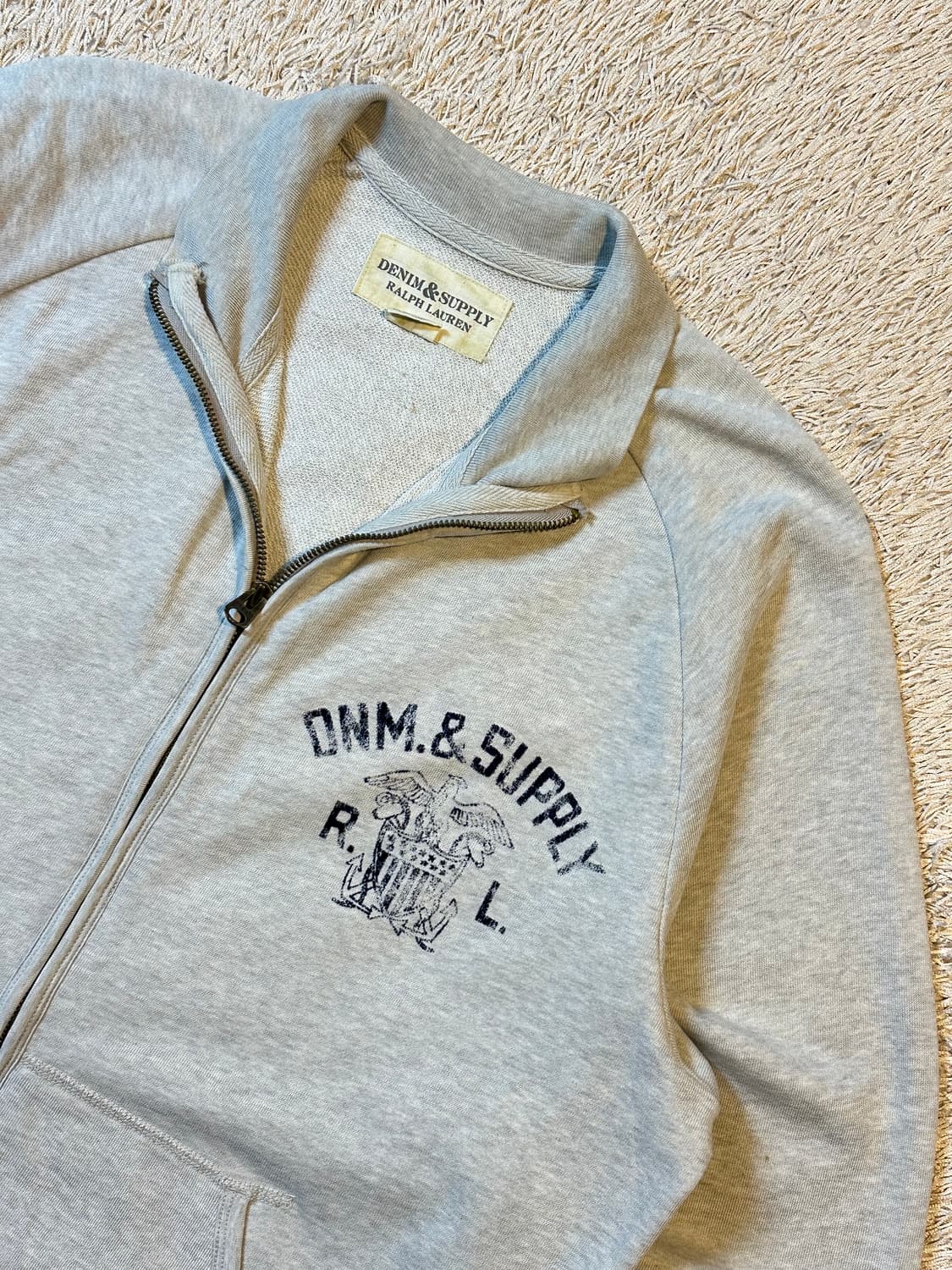 희귀) 데님앤서플라이 랄프로렌 밀리터리 코튼 집업 자켓 그레이 상품이미지2