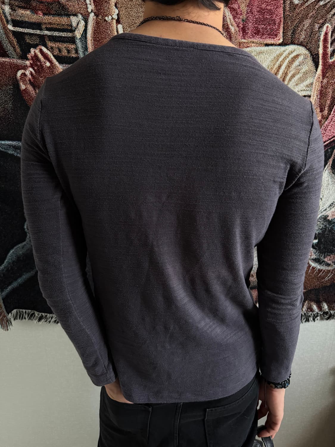Purple henryneck sleeve 상품이미지2
