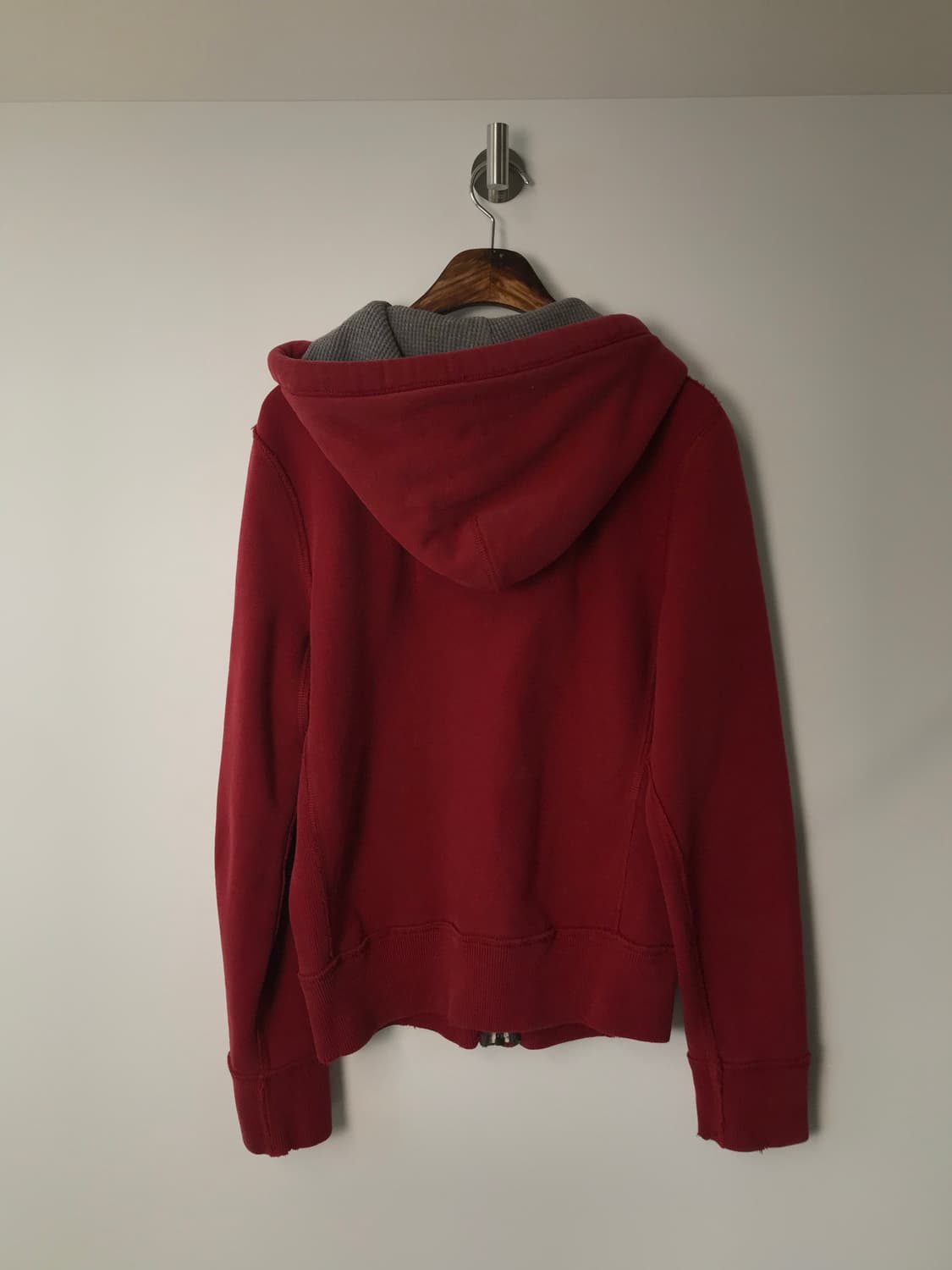 아베크롬비 y2k 와투케 레드 헤비코튼 후드집업 상품이미지3