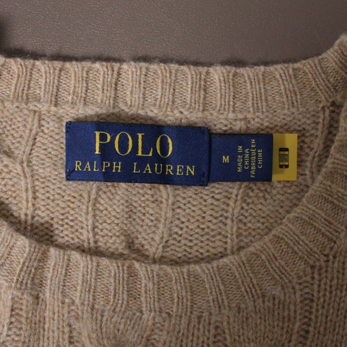 Polo 폴로 랄프로렌 신형 베이지 캐시미어 니트 (QR) 상품이미지4