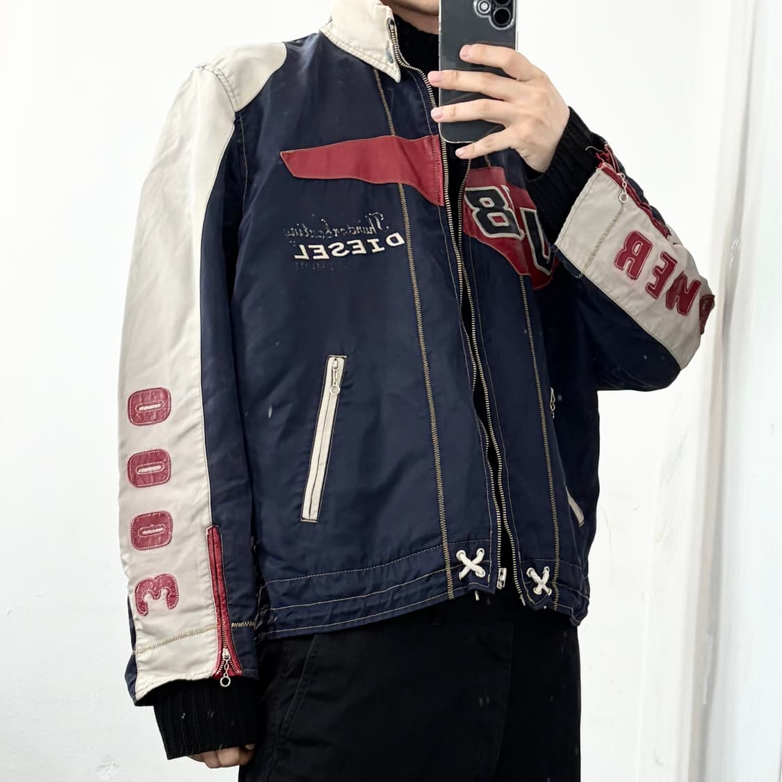 디젤 나일론 레이싱 자켓 상품이미지3