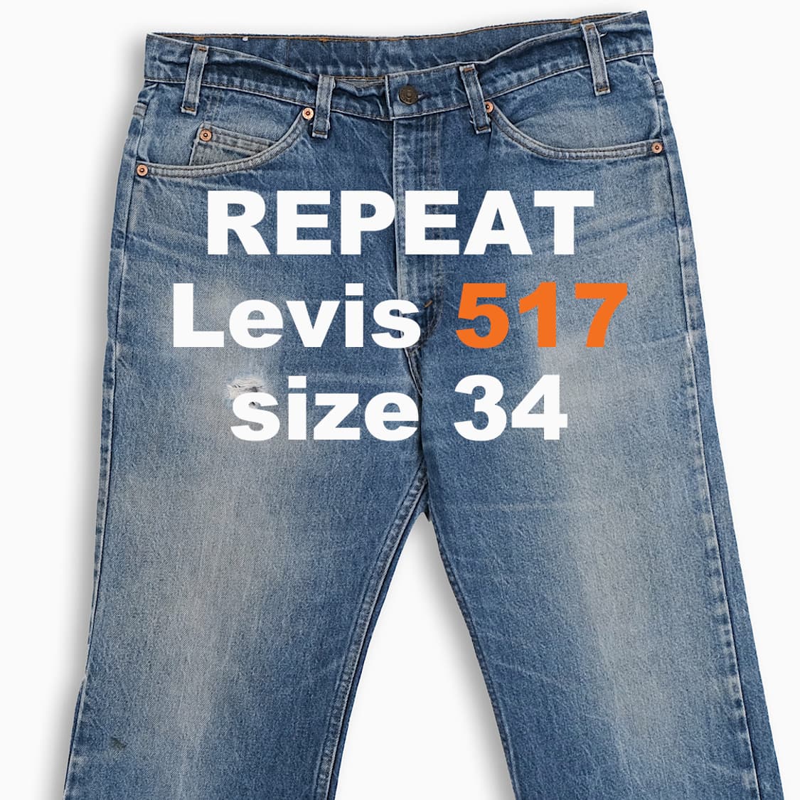 리바이스 517 오렌지탭 진청 80s USA 34인치 OR51736219 상품이미지1