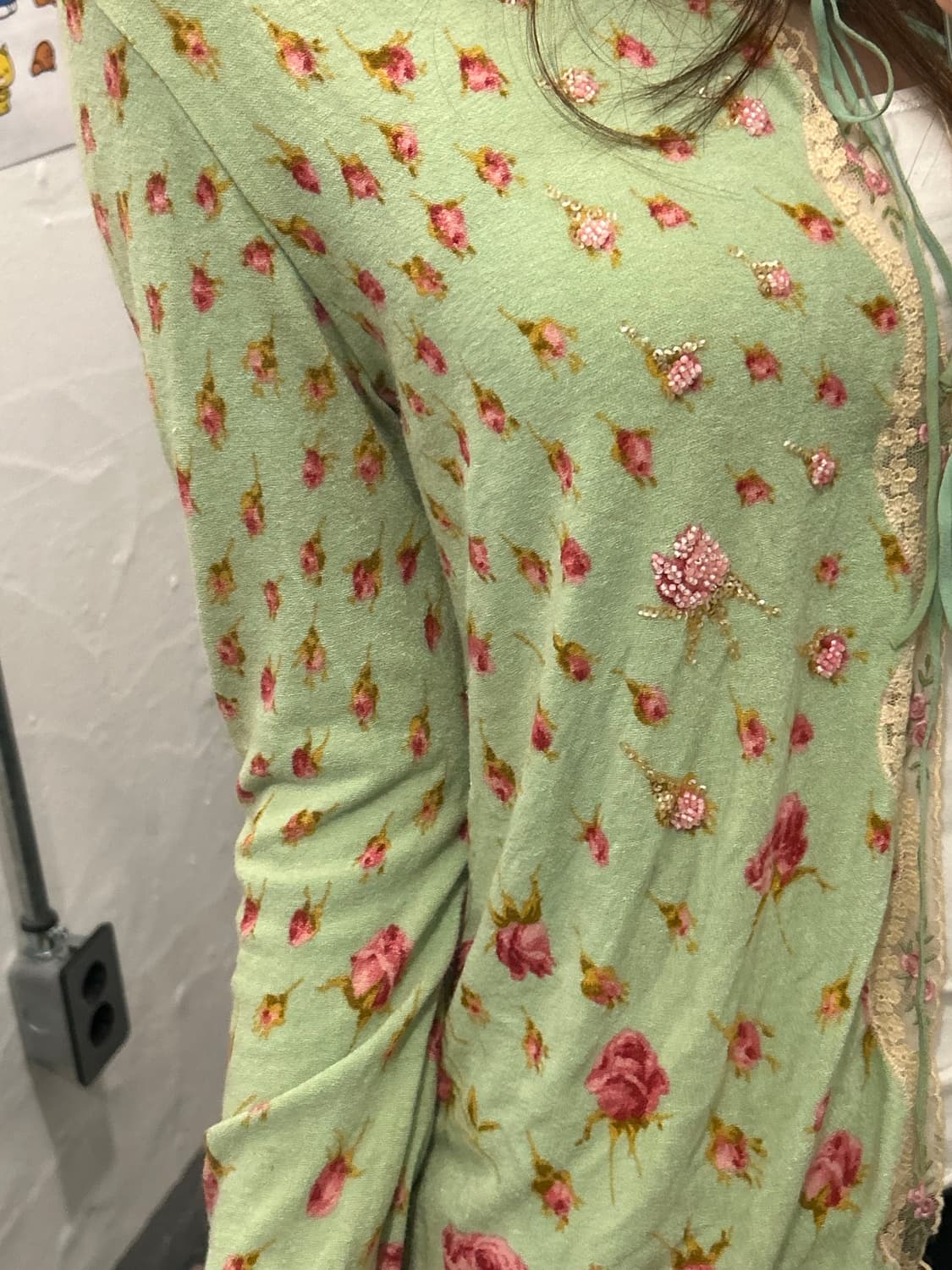 빈티지 가디건 실크100 안나 모리나리 상품이미지7