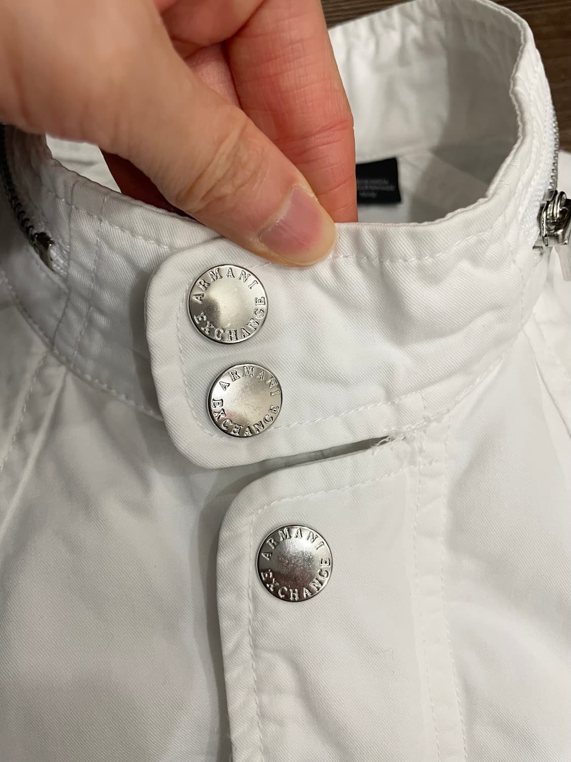 아르마니 익스체인지 화이트 라이더 자켓 상품이미지8