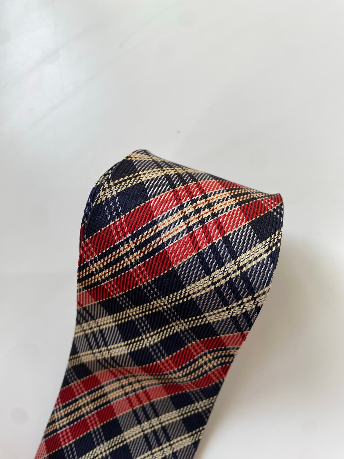 꼼데가르송 명품 정품 체크 넥타이7.3cm 상품이미지6