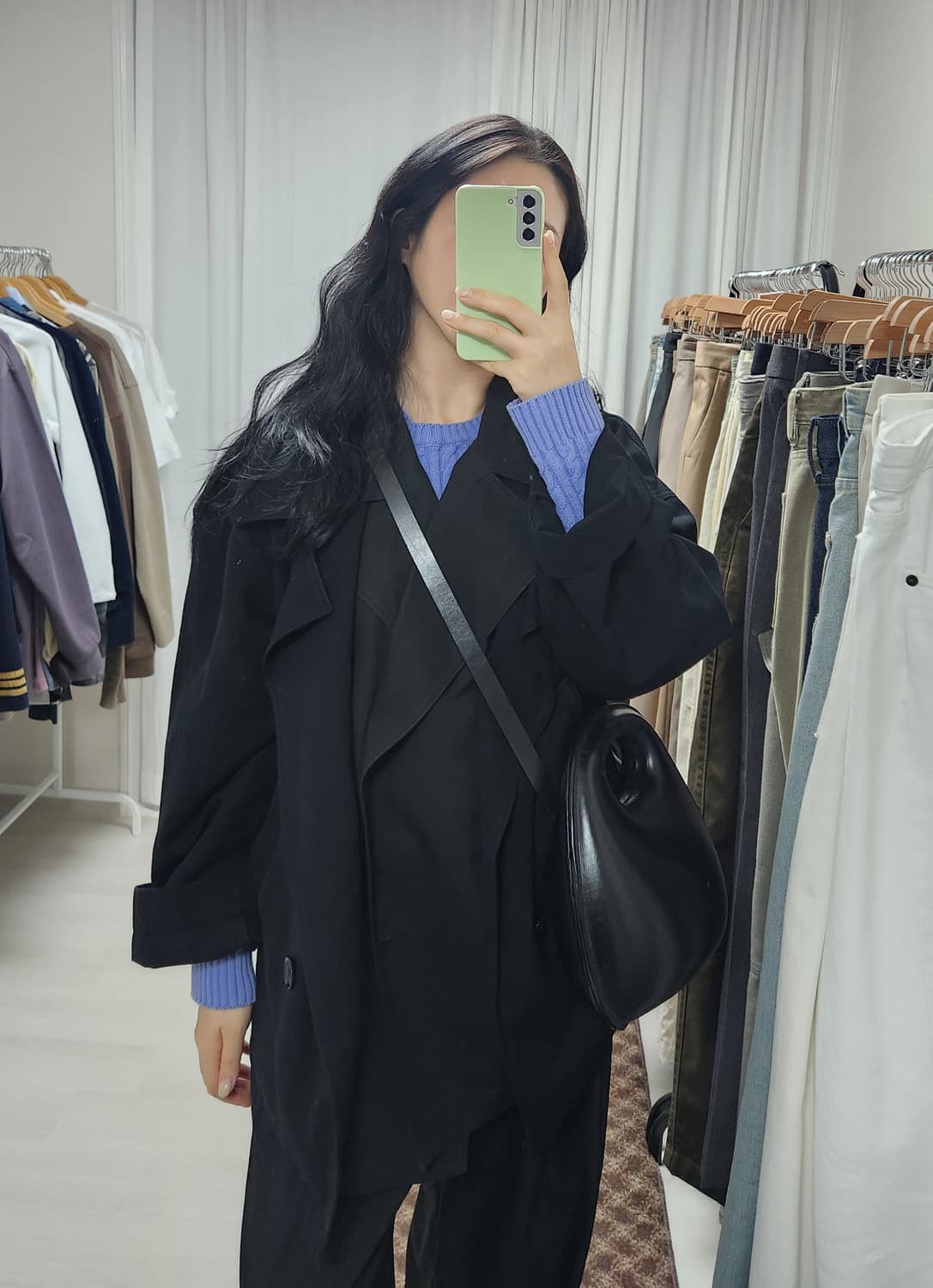 르메르 트렌치 블루종 블랙 36 판매합니다. 상품이미지6
