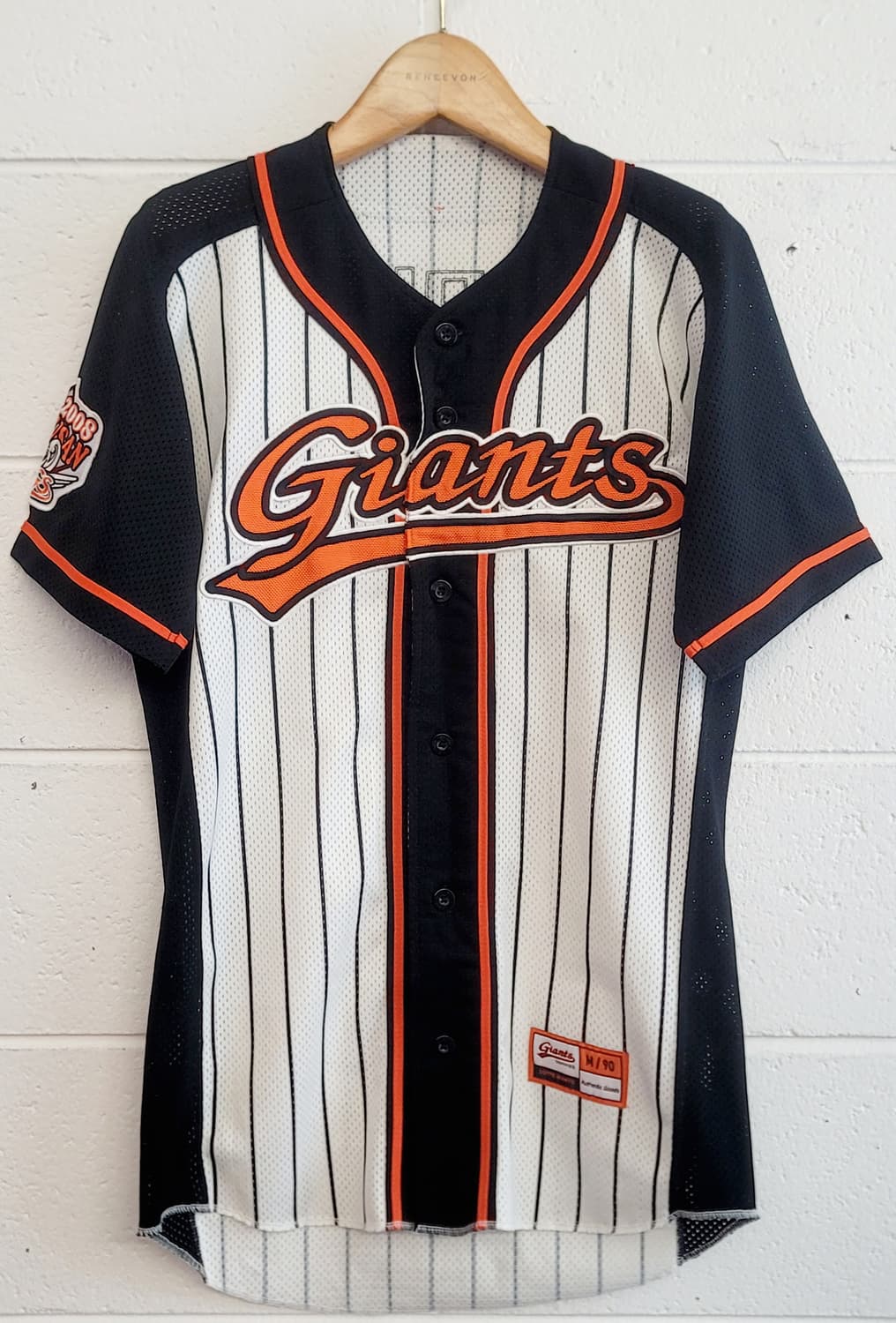 롯데자이언츠 올드 선데이 어센틱 유니폼(No.47 강민호 마킹) 판매 상품이미지1