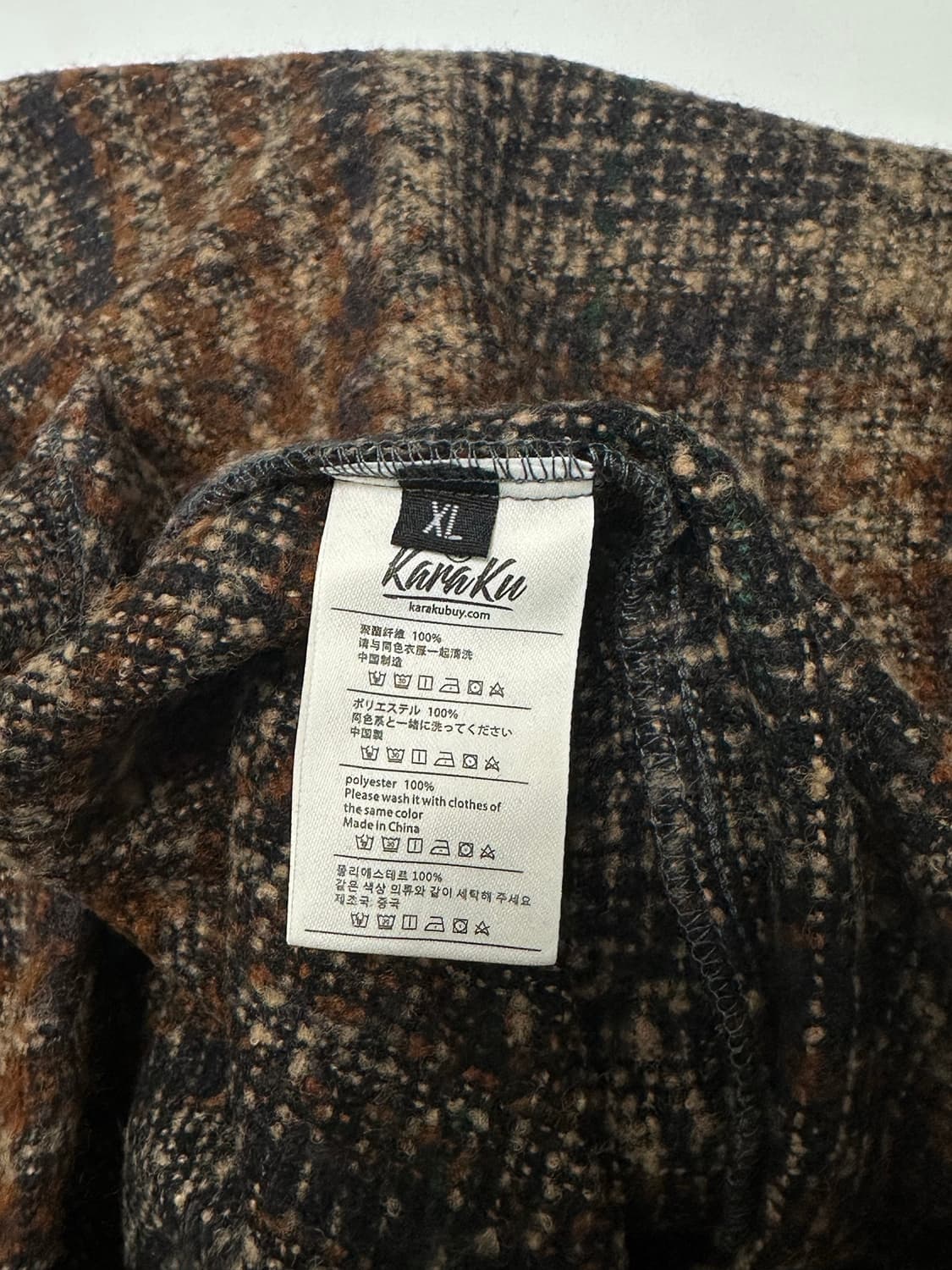 KARAKU 체크 남방 셔츠 일본빈티지 상품이미지7