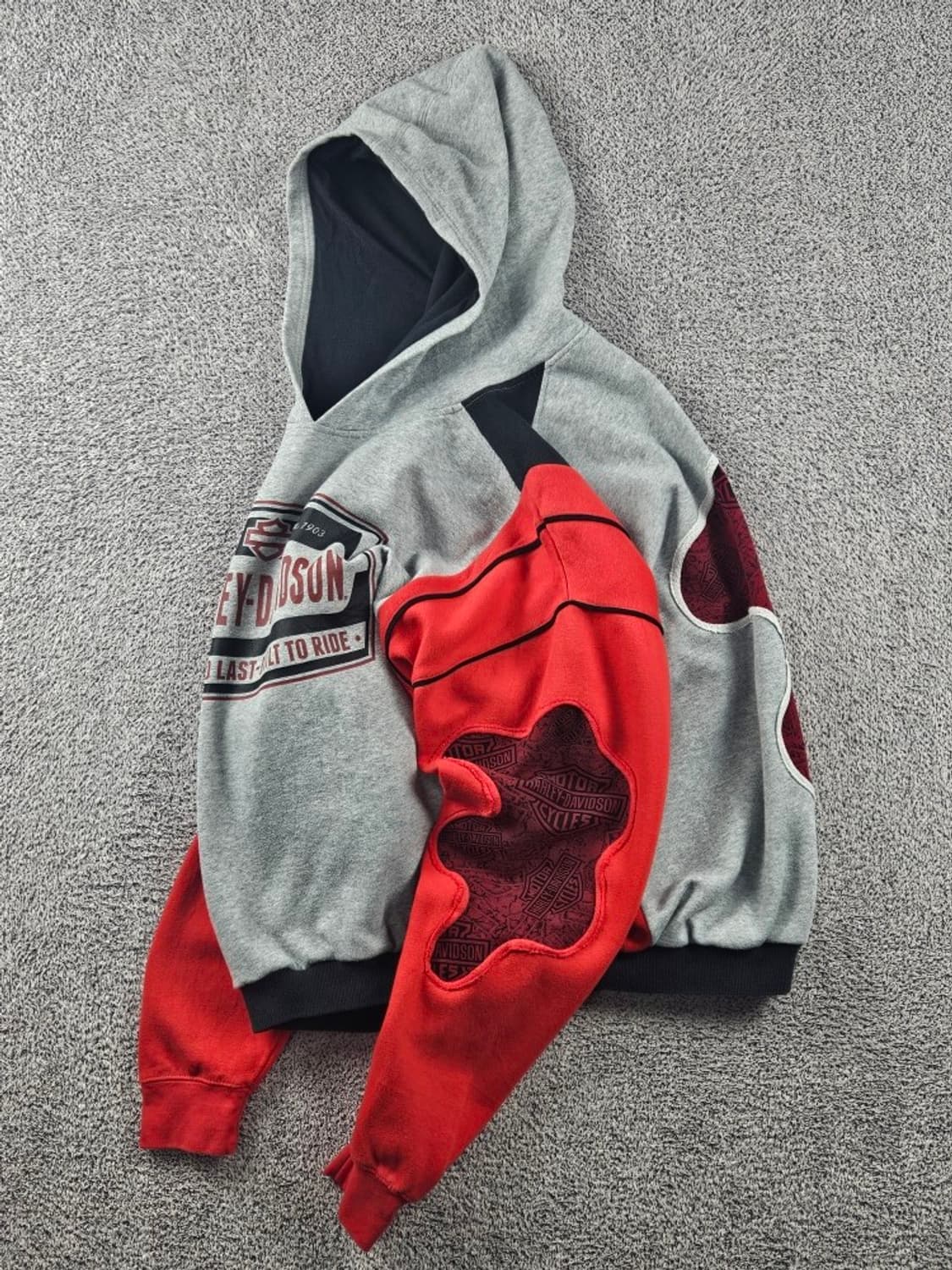 할리데이비슨 리워크 커스텀 스웻 후드 티셔츠 ( 4XL ) / 11241 상품이미지3