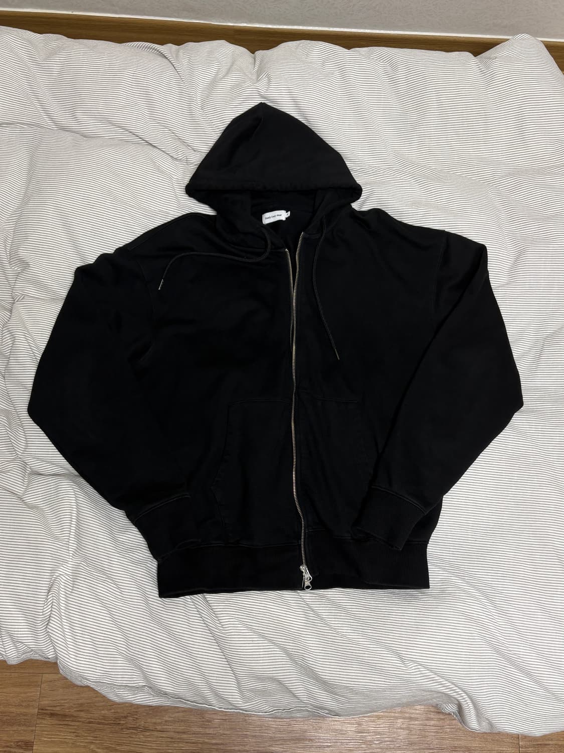 스테디에브리웨어 데일리 후드집업 3 블랙 상품이미지1