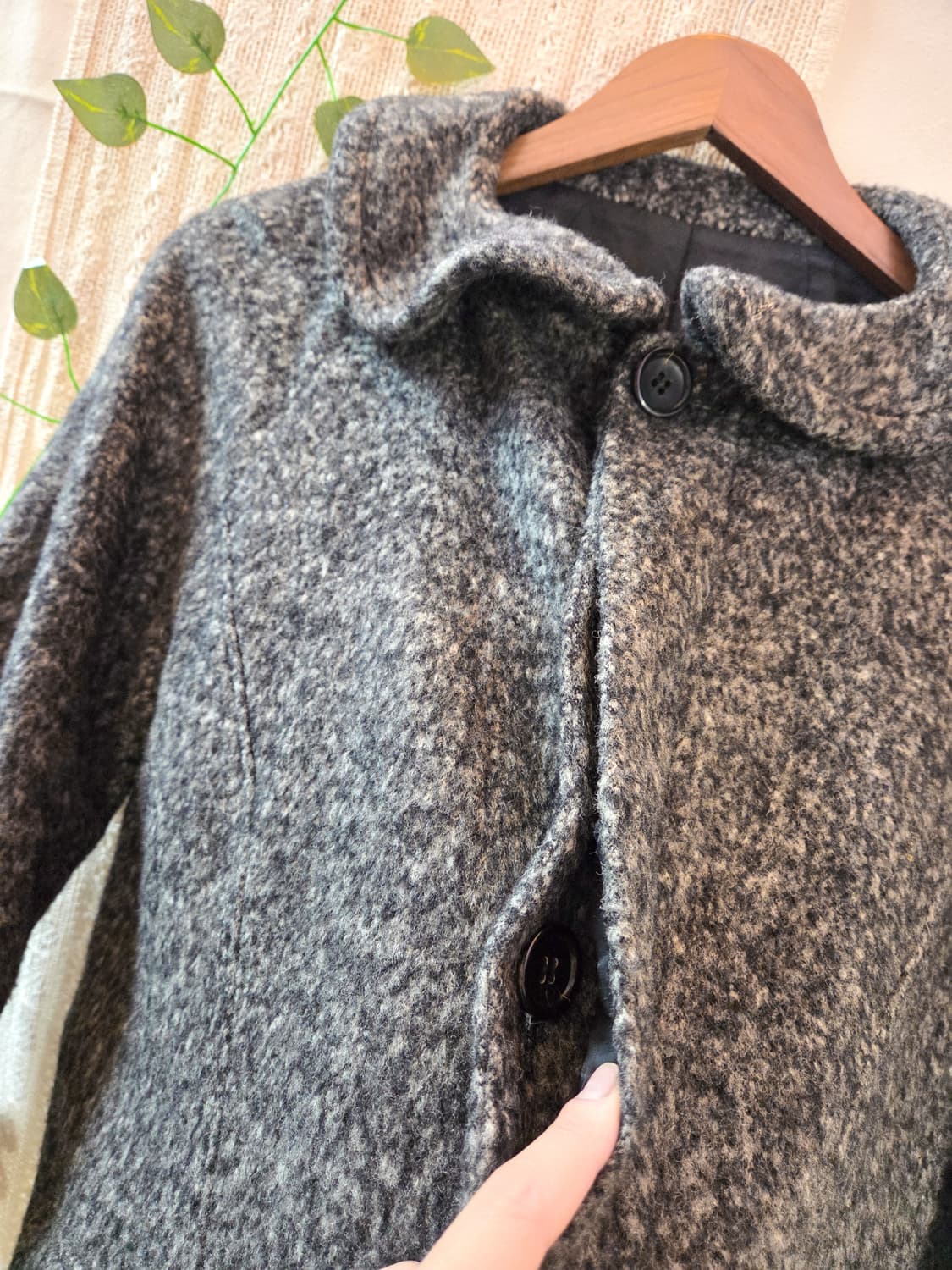 알파카 포켓 카라 코트 상품이미지4