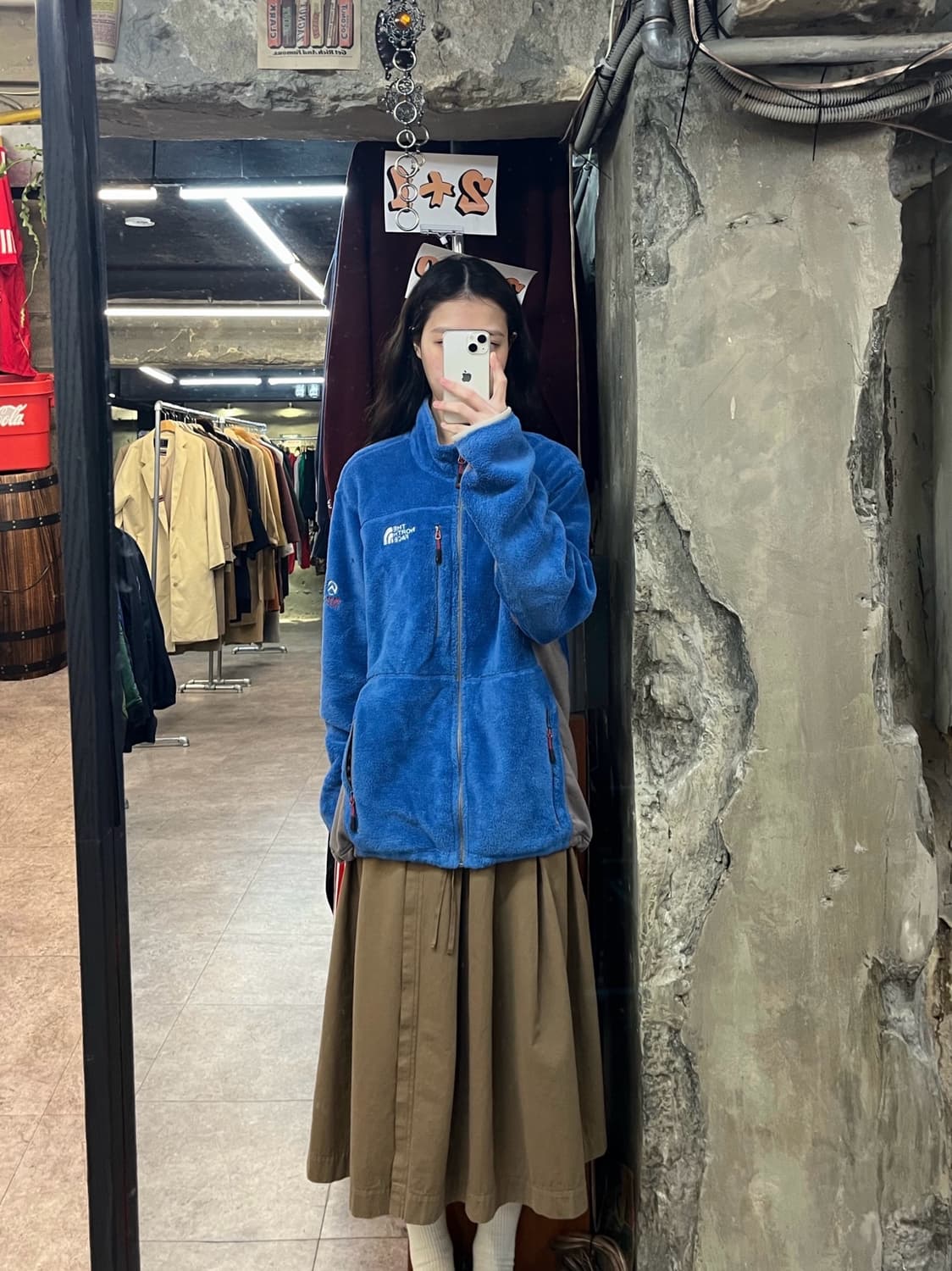 노스페이스 플리스 자켓 블루 M #csz3501 상품이미지2