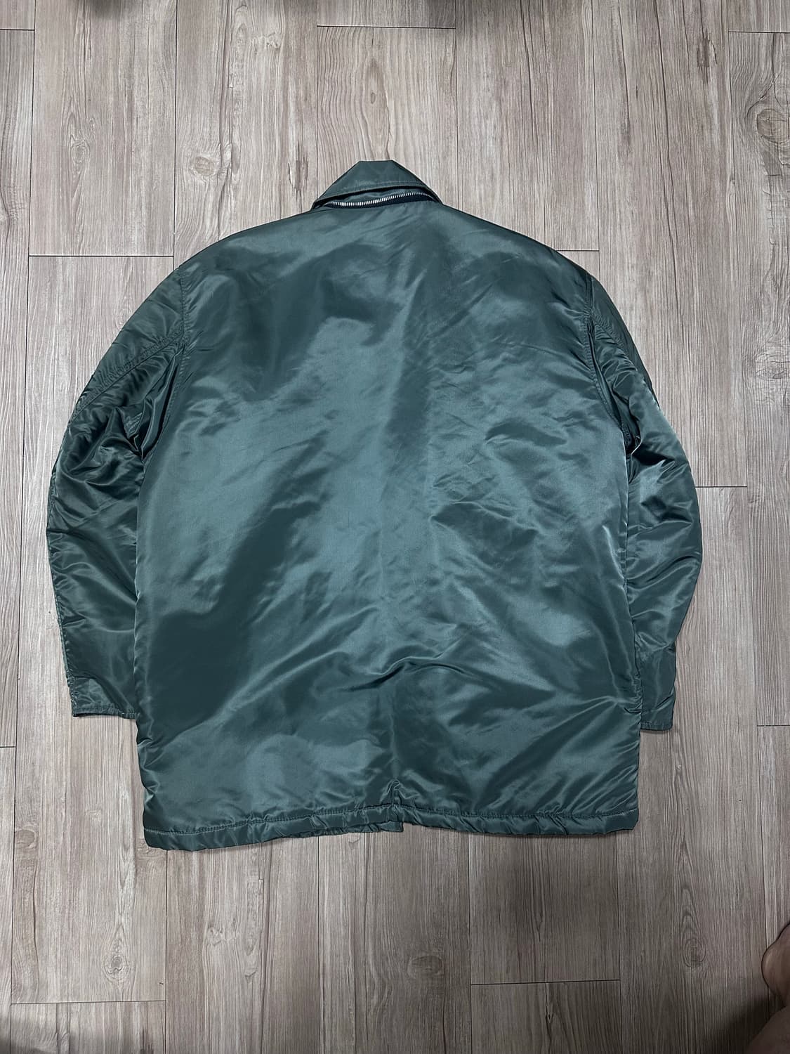 빈티지 스투시 MA-1 봄버 자켓 카키 L made in usa 상품이미지5