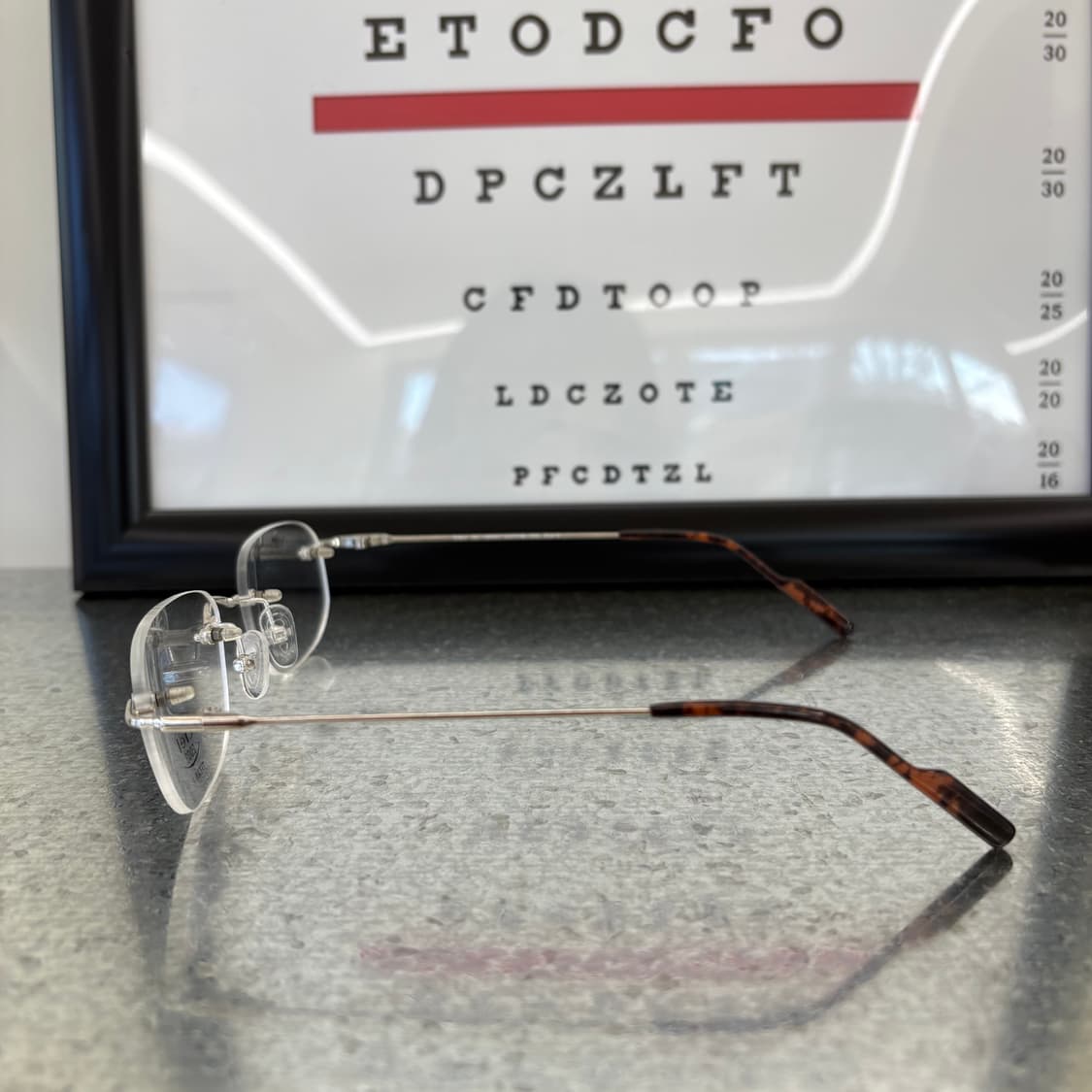 Ciel 실버 빈티지 무테 안경 상품이미지3