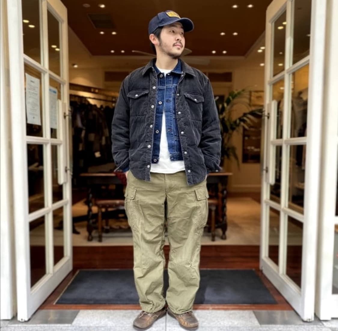 L) 레미릴리프 * 빔즈 플러스 웨스턴 다운 셔츠 자켓 상품이미지9