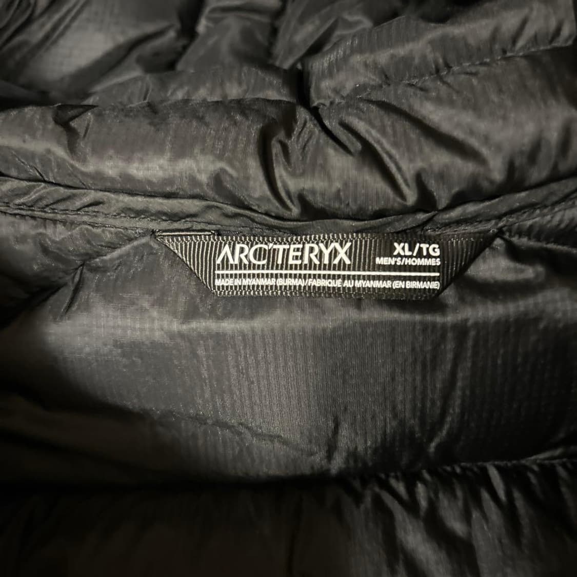 (xl) 아크테릭스 세륨 후디 블랙 다운자켓 상품이미지4