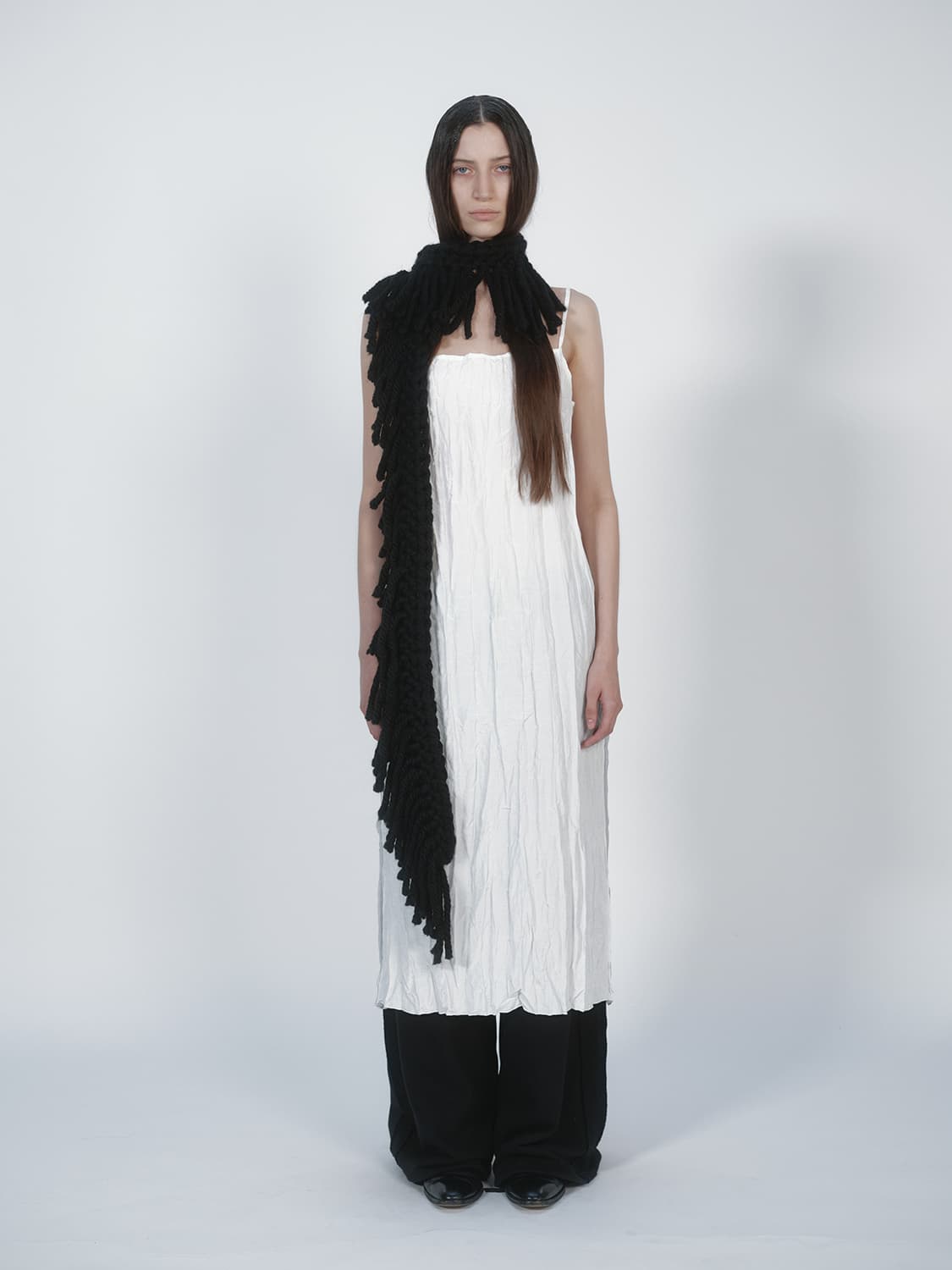 nothingeverything FRINGE SCARF 프린지 울스카프 상품이미지1