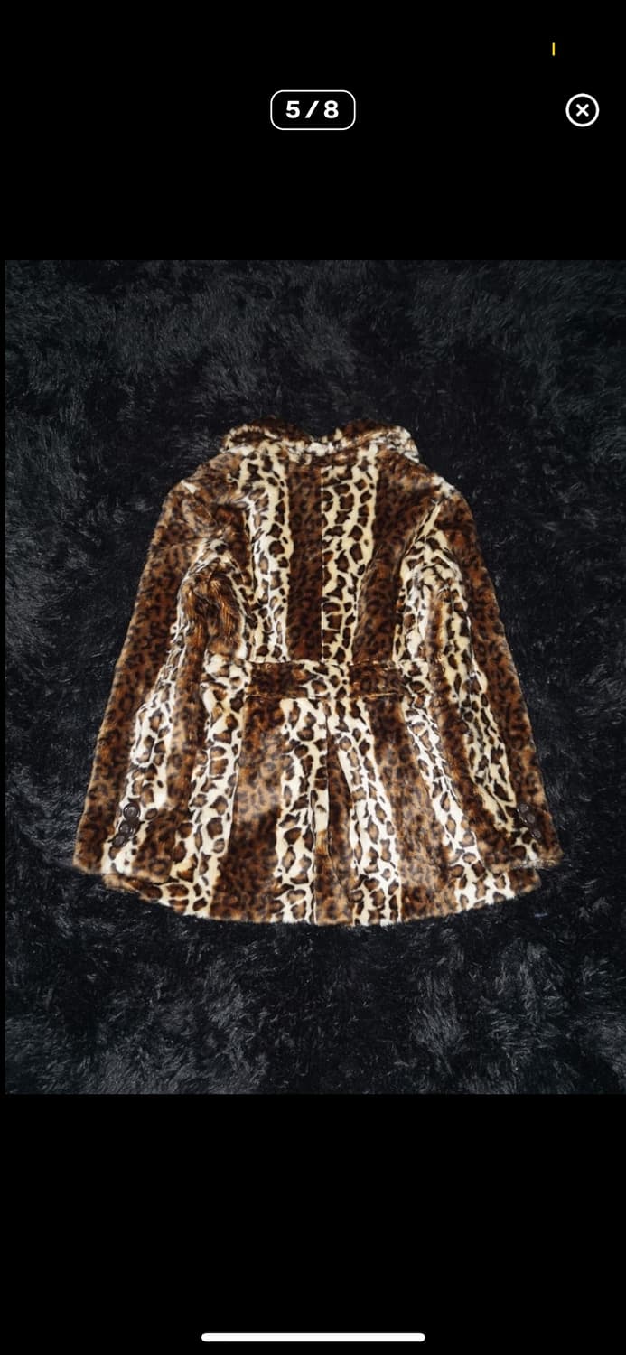 레오파드 퍼 자켓 상품이미지5