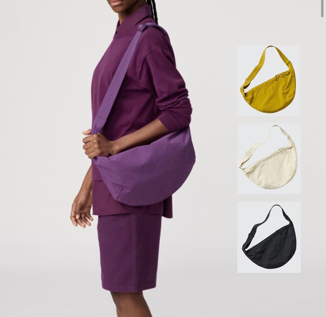 유니클로 U 숄더백 나일론 블랙 상품이미지1