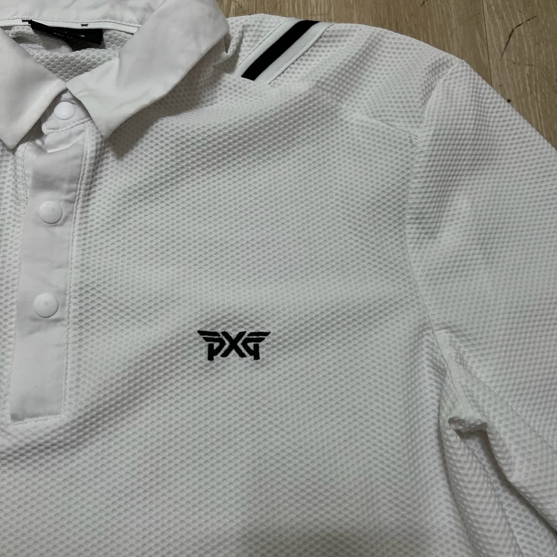 PXG 남성 골프웨어 화이트 반팔 카라티 L/100 상품이미지3