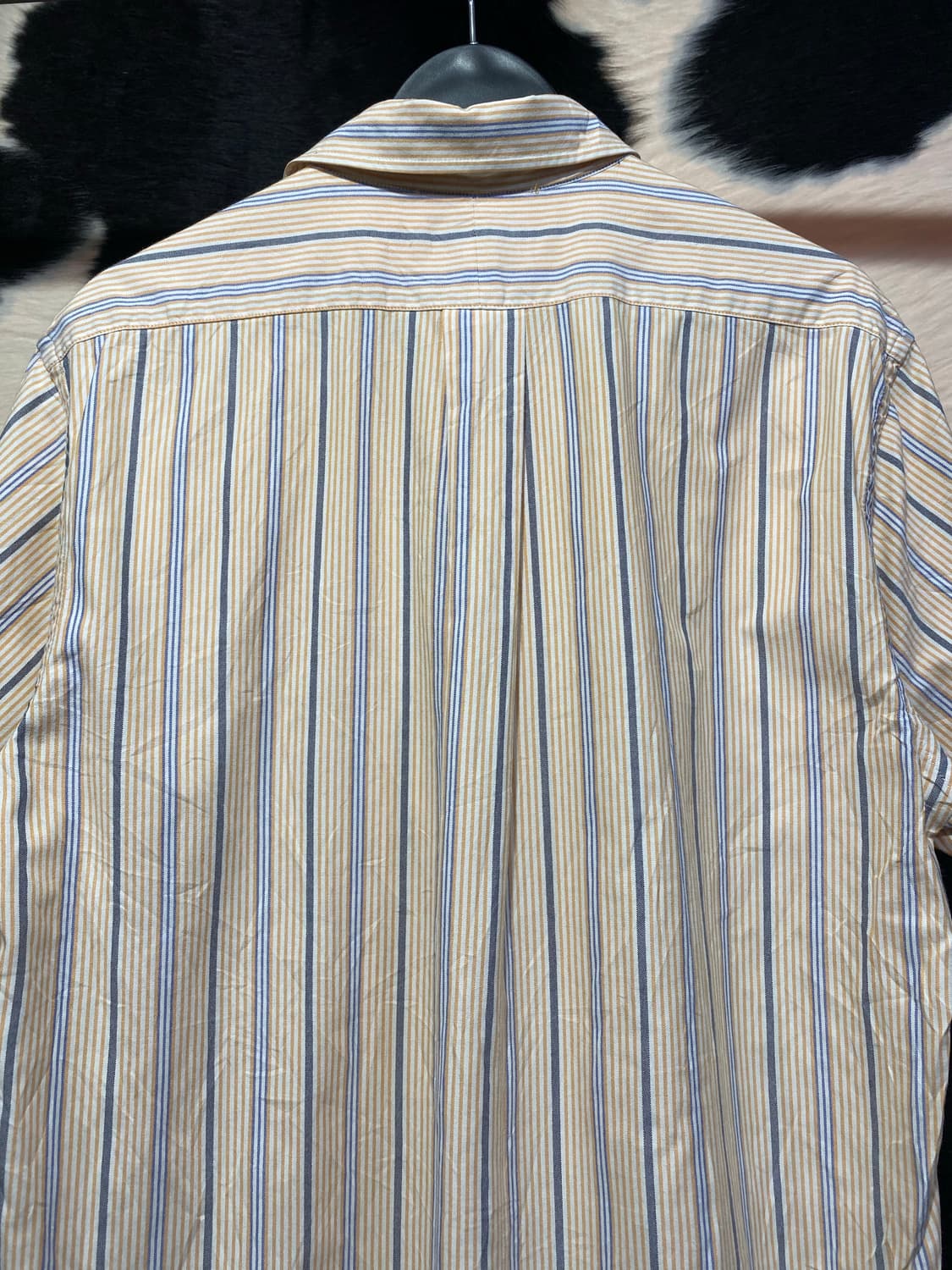 Chaps Ralph Lauren 레드 로고 자수 스트라이프 반팔 셔츠 상품이미지7