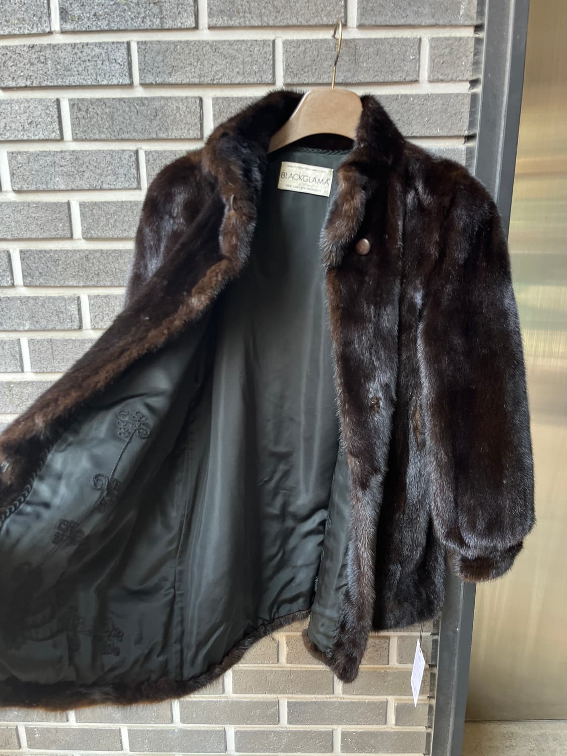 90s Blackglama 블랙그라마 밍크코트 다크브라운 상품이미지9