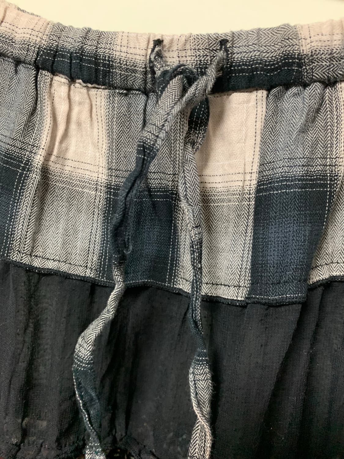 모리걸 하구미 레이어드 패치워크 스커트 상품이미지4