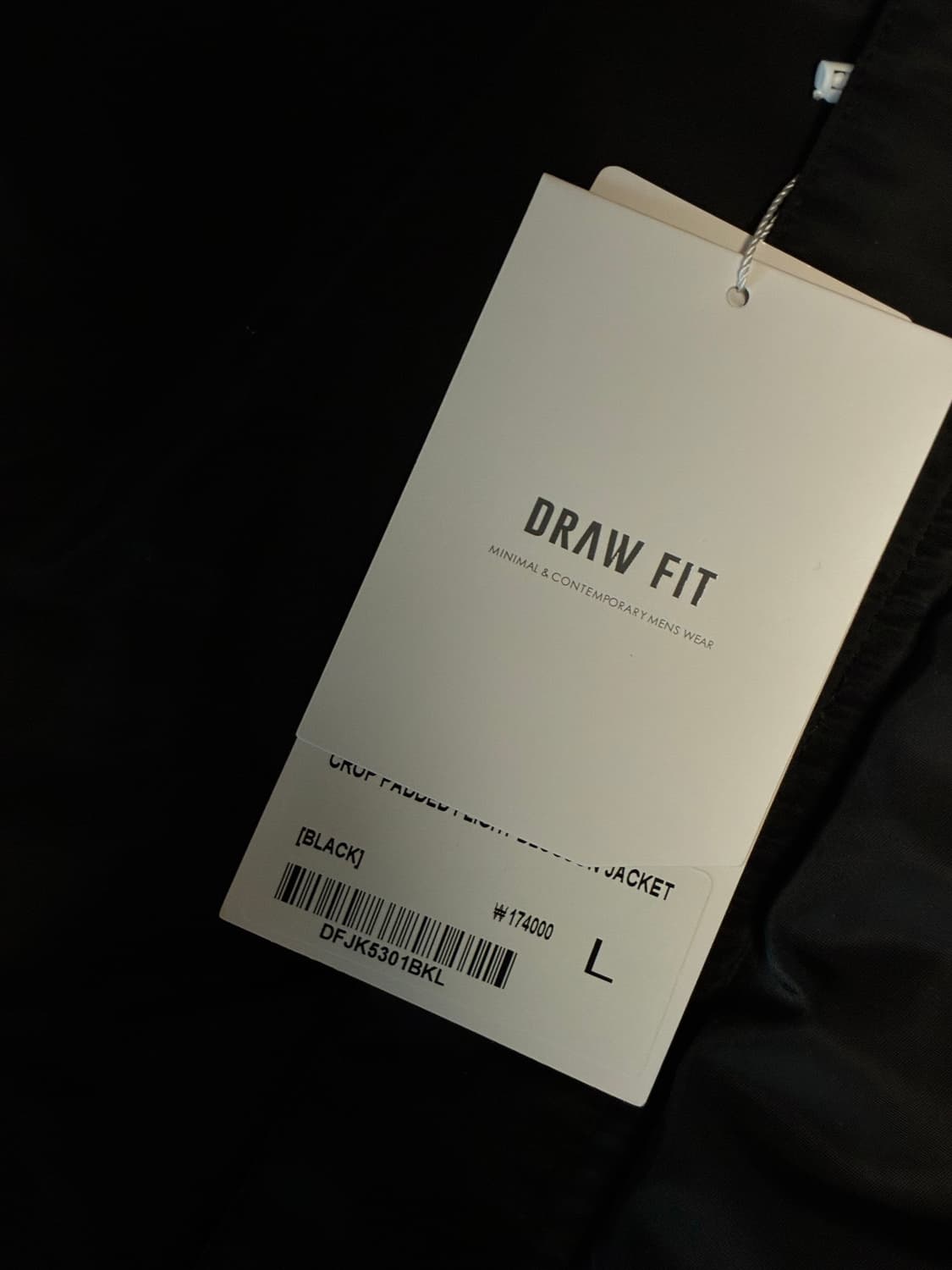 (L) 드로우핏 크롭 패디드 플라이트 블루종 자켓 [BLACK] 판매 상품이미지10