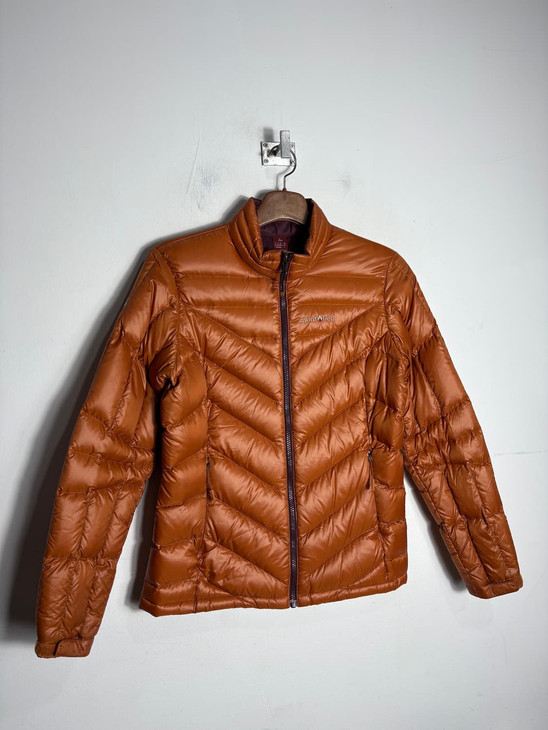 Montbell 몽벨 경량 패딩 주황 상품이미지1