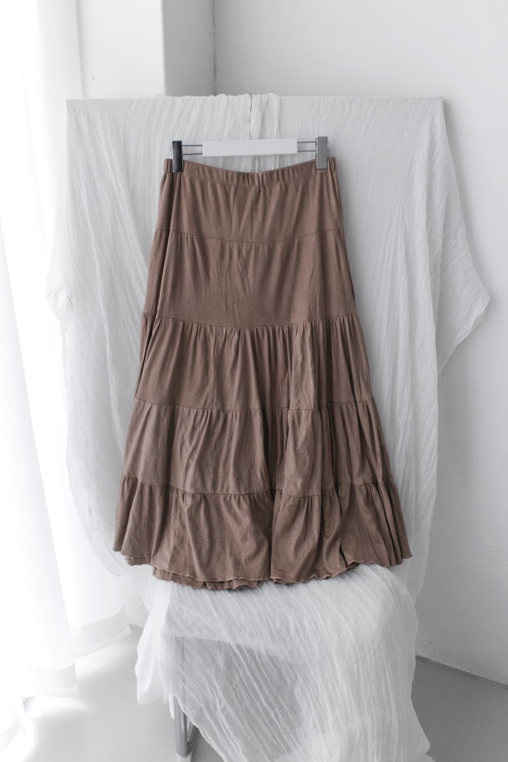 lace shirring skirt  상품이미지2