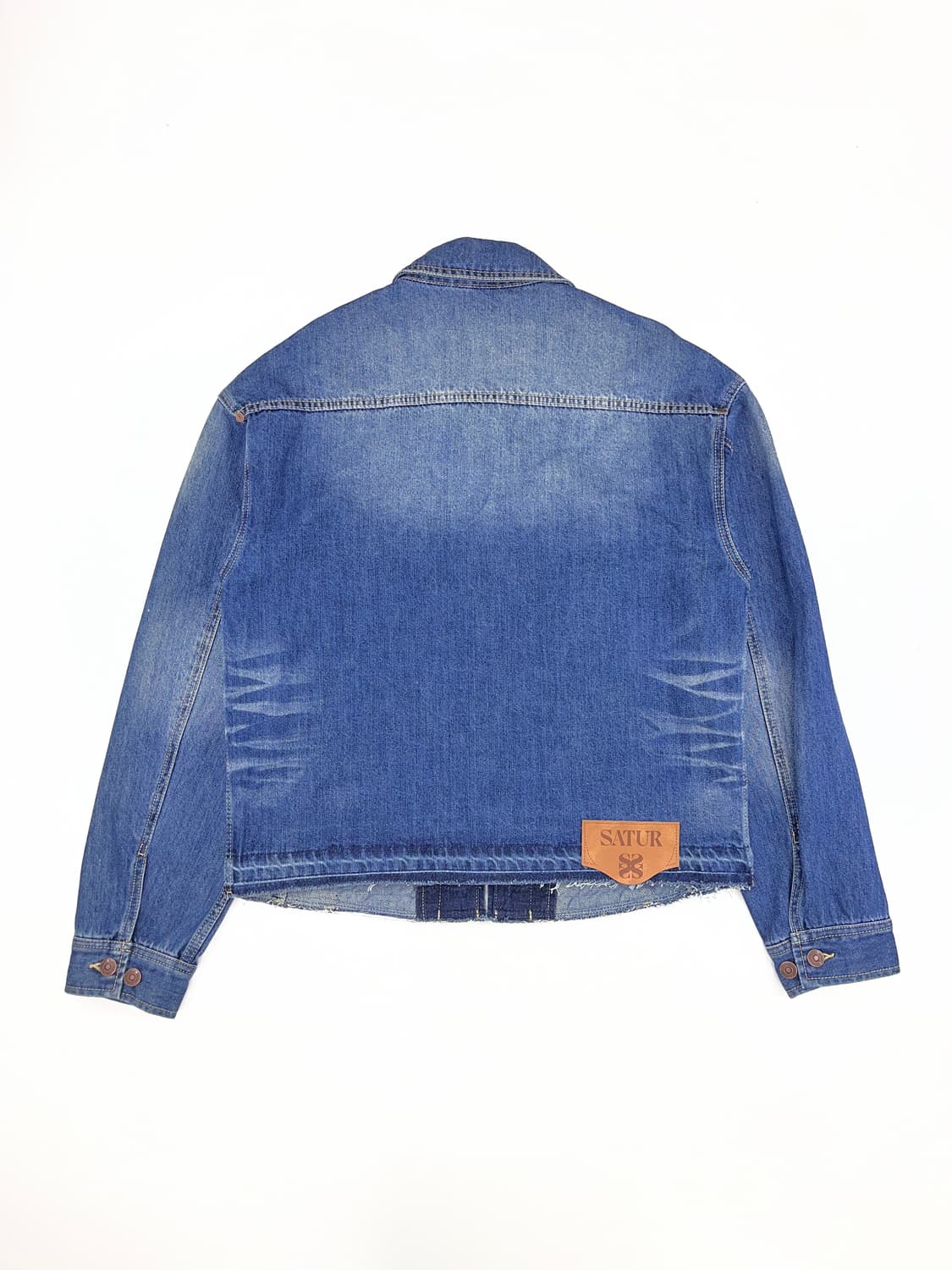 세터 가봉 워시드 데님 트러커 자켓 미디움 블루 상품이미지2