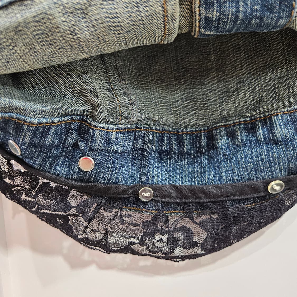 데님 자켓 레이스 포인트 상품이미지8