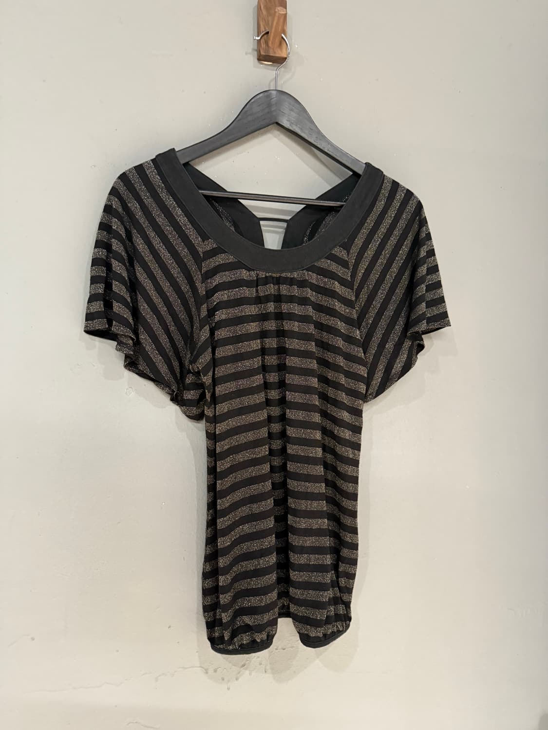 glitter stripe pattern top 상품이미지3