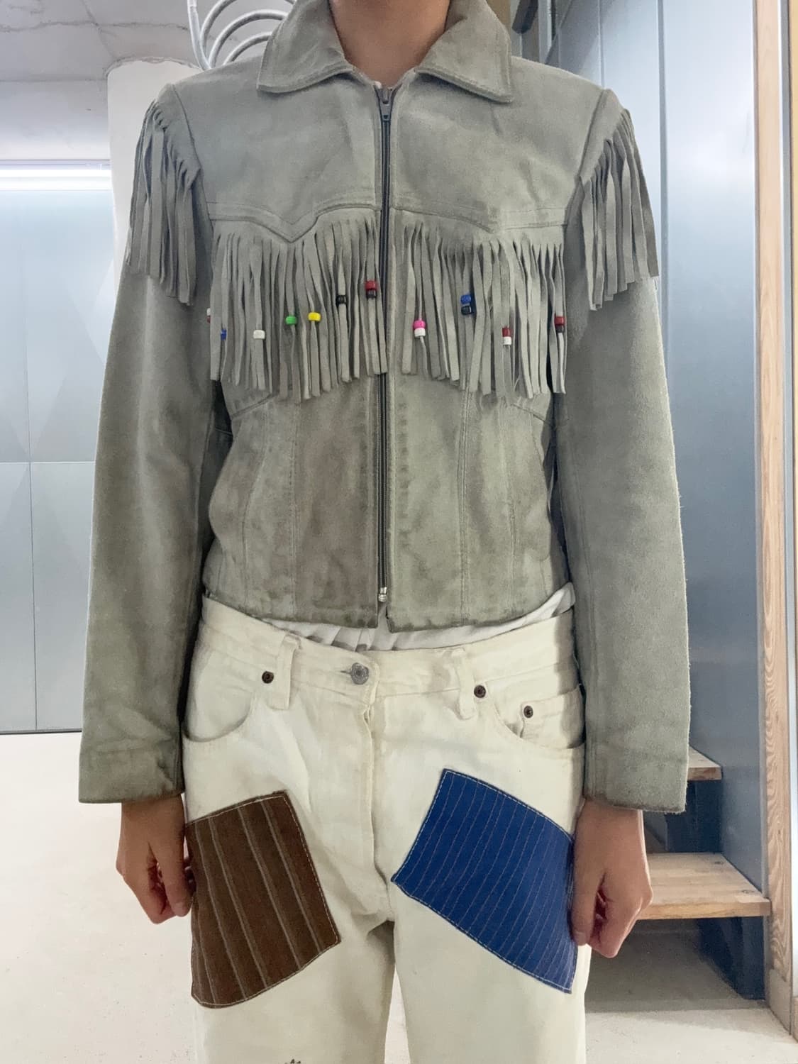 COSA NOVA 빈티지 스웨이드 가죽 자켓 상품이미지6