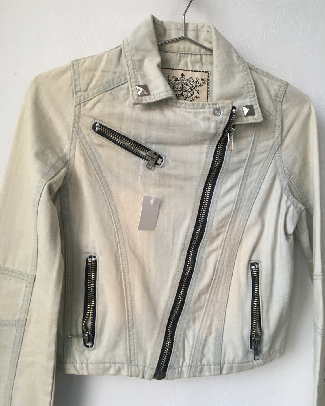 Stud point dyed rider jacket 상품이미지4