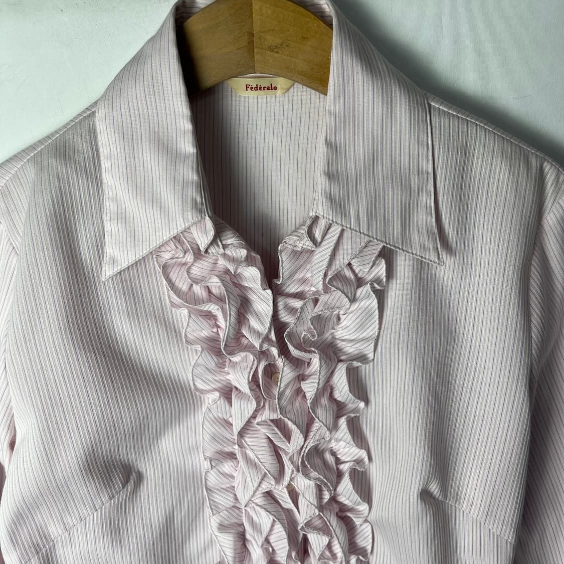 [JPN] 빈티지 스트라이프 프릴 블라우스 상품이미지3