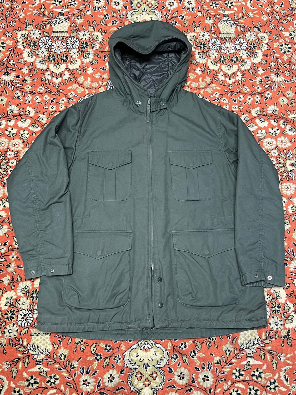 [XL] 유니클로 x 엔지니어드 가먼츠 야상 파카 올리브 그린 상품이미지1