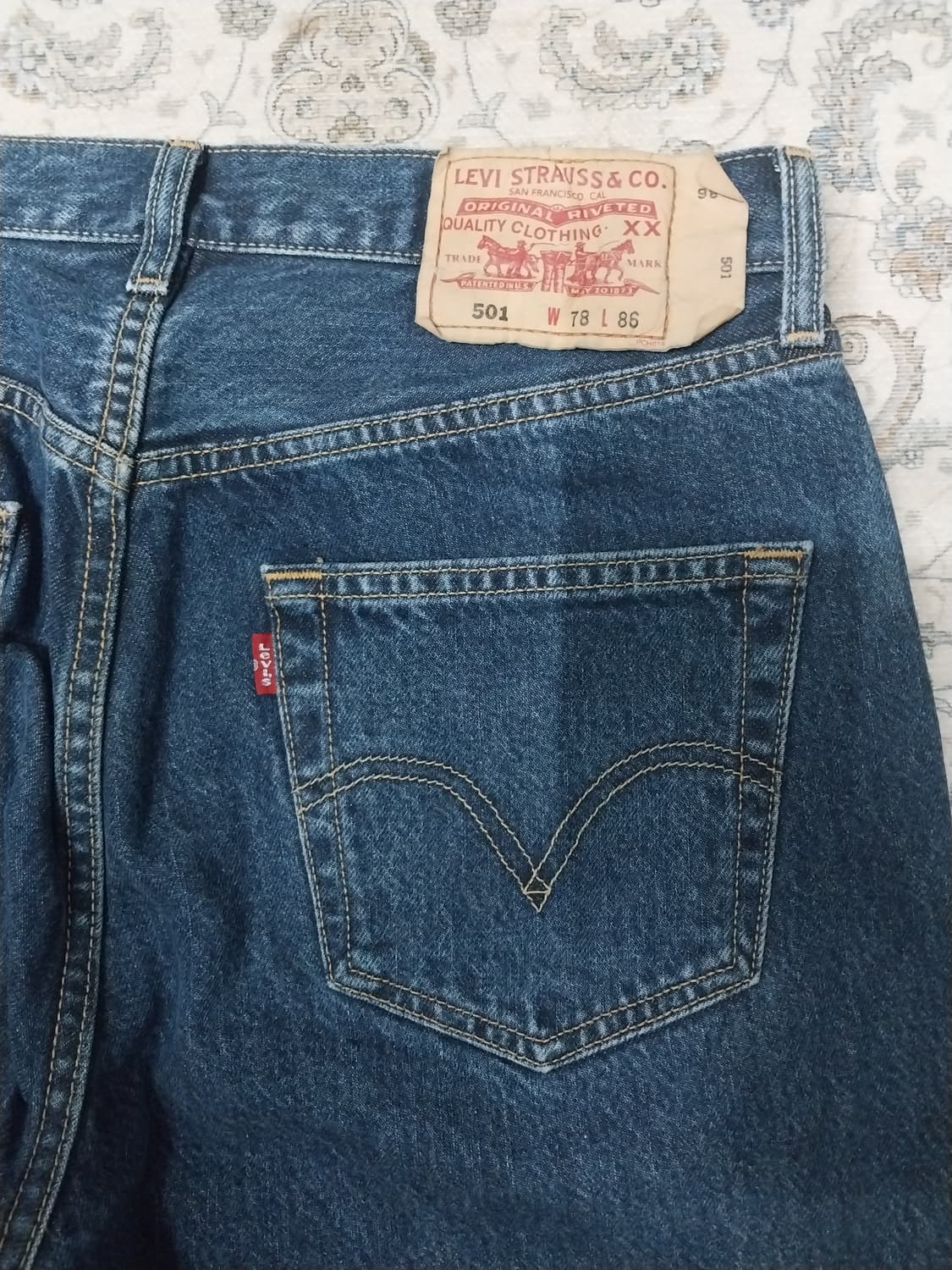 90s 리바이스 501  데님팬츠 상품이미지4