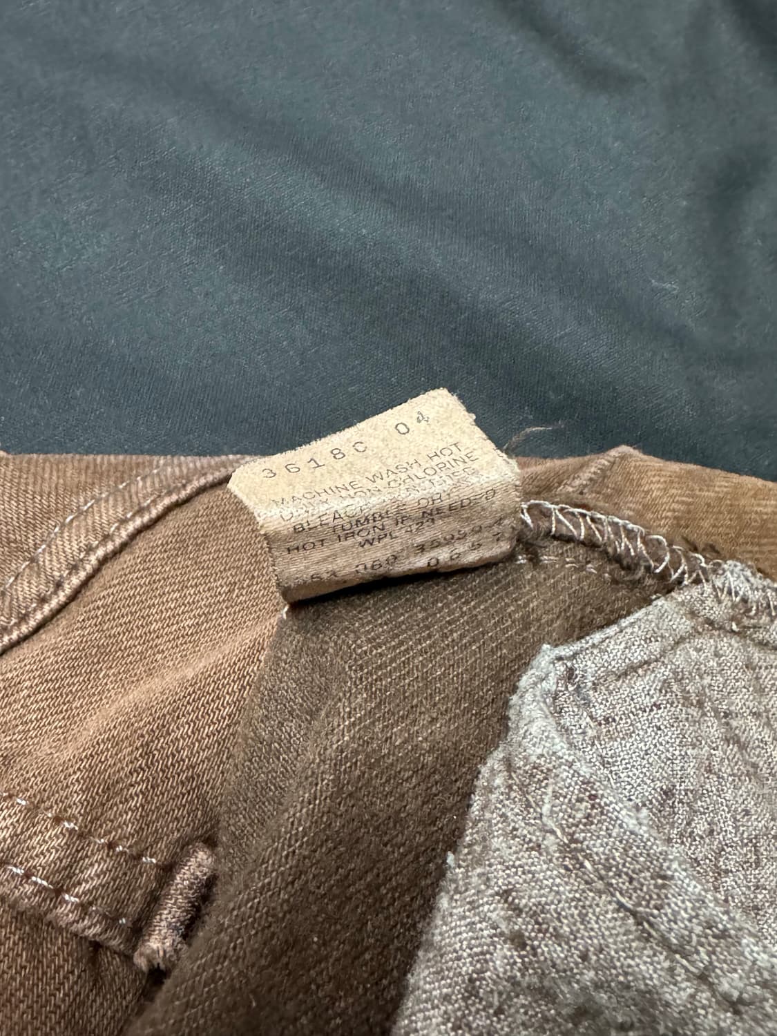 levi’s 501 브라운 가죽택 상품이미지3