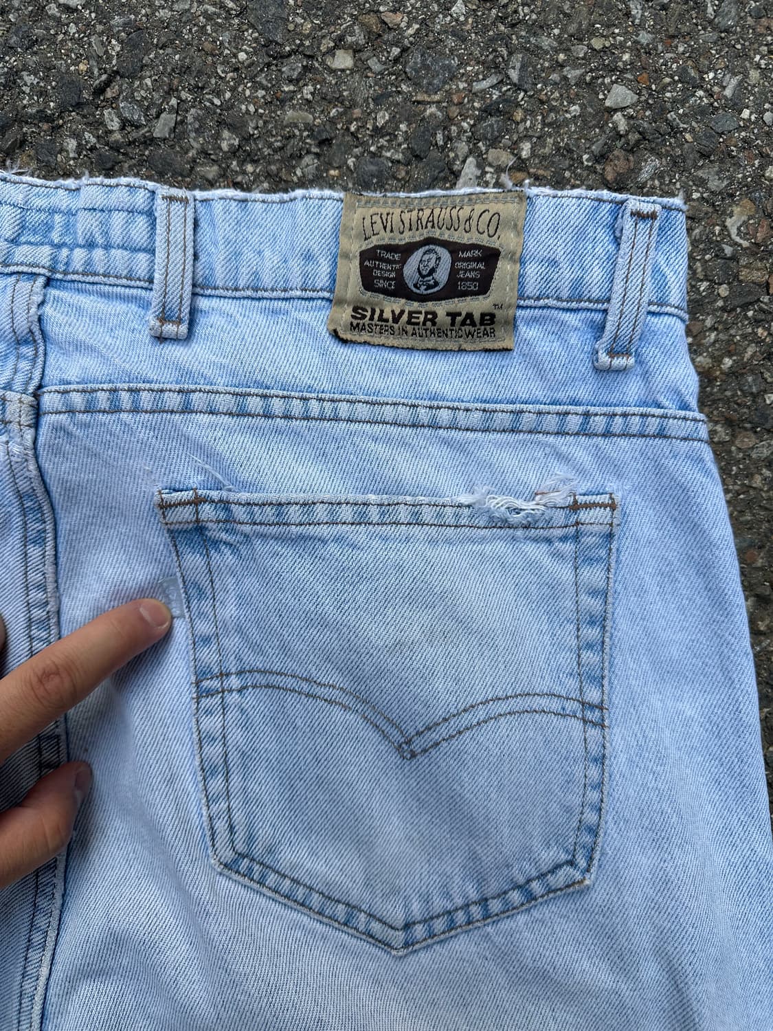 빈티지 90s 리바이스 실버탭 데님 팬츠 상품이미지4