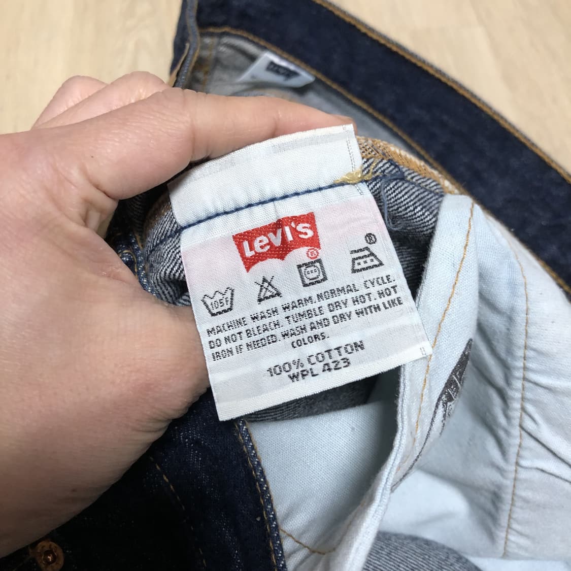(35) 00's 리바이스 Levi's 501 스트레이트핏 중청 데님 상품이미지5