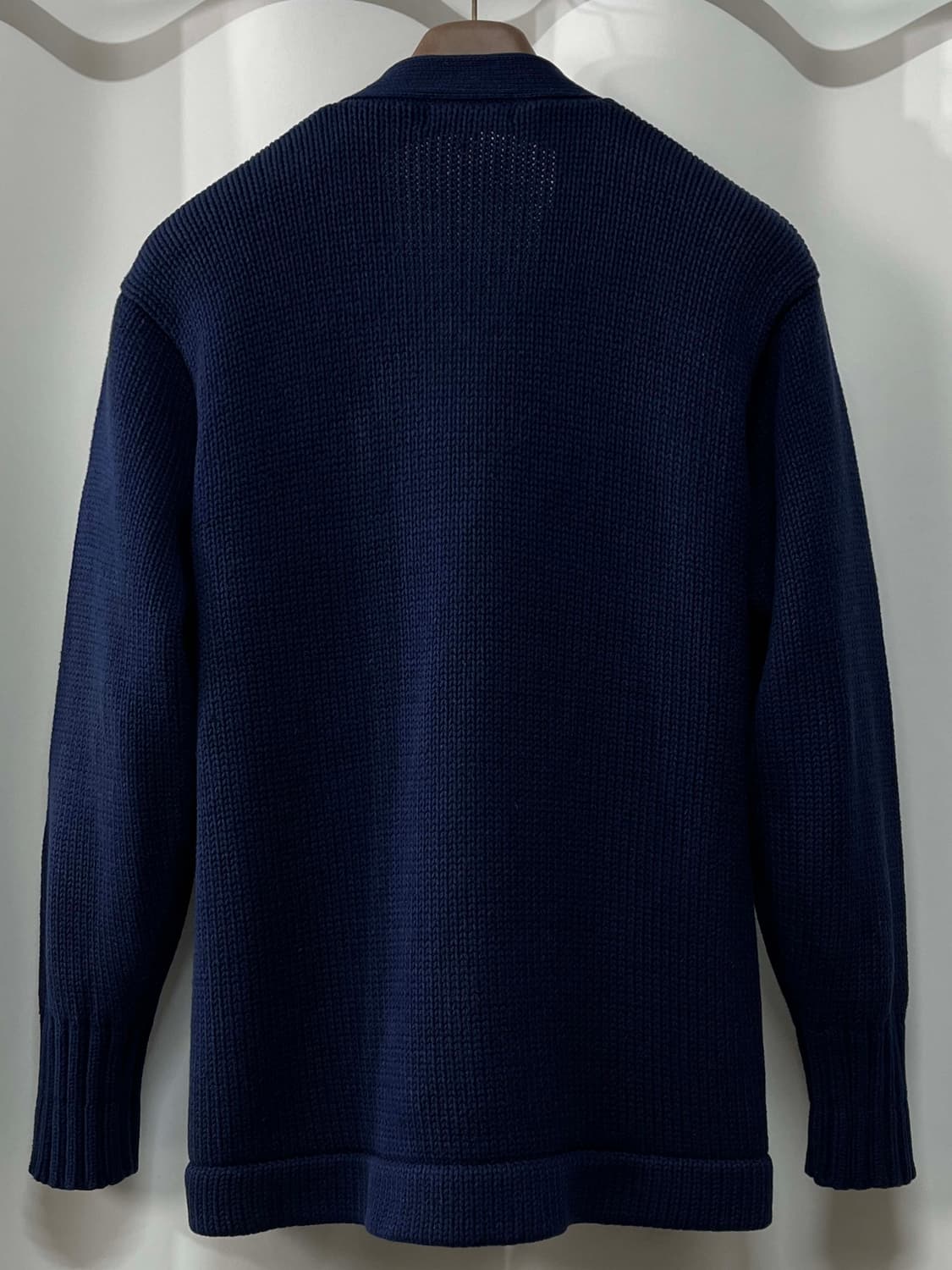 80's 폴로 랄프로렌 인디고 네이비 유니크레스트 금장 가디건 자켓 상품이미지2