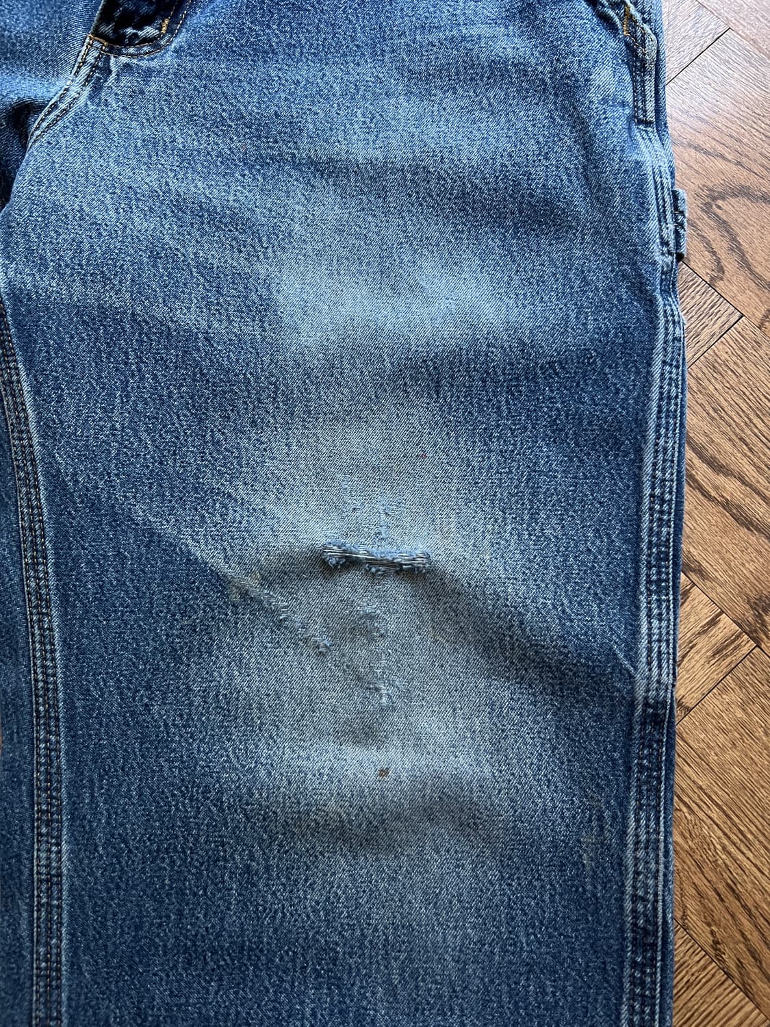 [34]칼하트 USA 빈티지 워싱 싱글니 카펜터 워크 데님 팬츠 상품이미지4