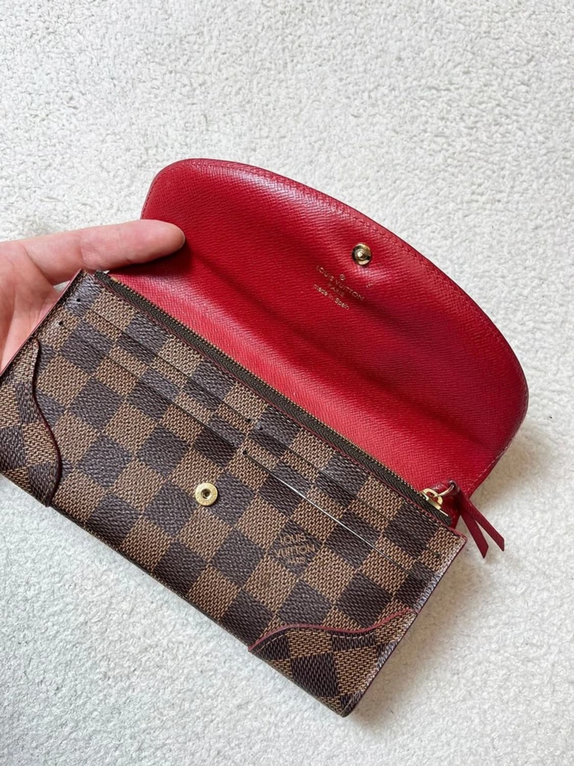 루이비통Louis Vuitton 다미에 에벤 캔버스카이사 장지갑Q1300 상품이미지4