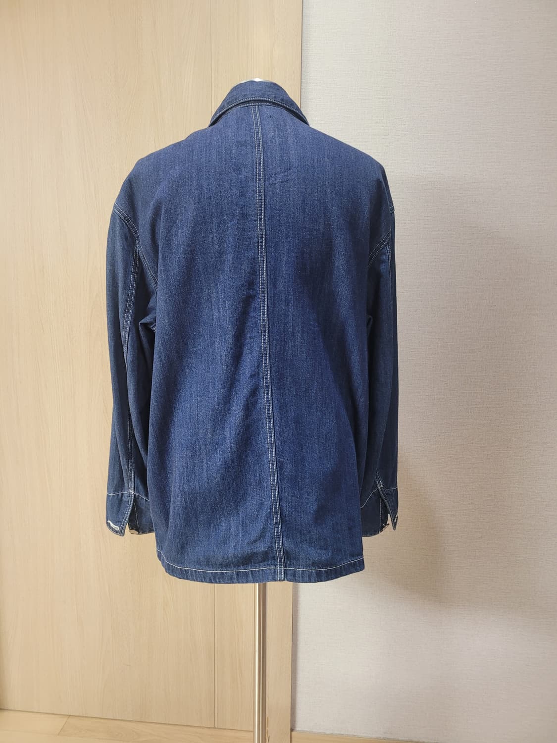 스파오 SPAO 남자 오버핏 데님 워크자켓 XL 딥블루 상품이미지6