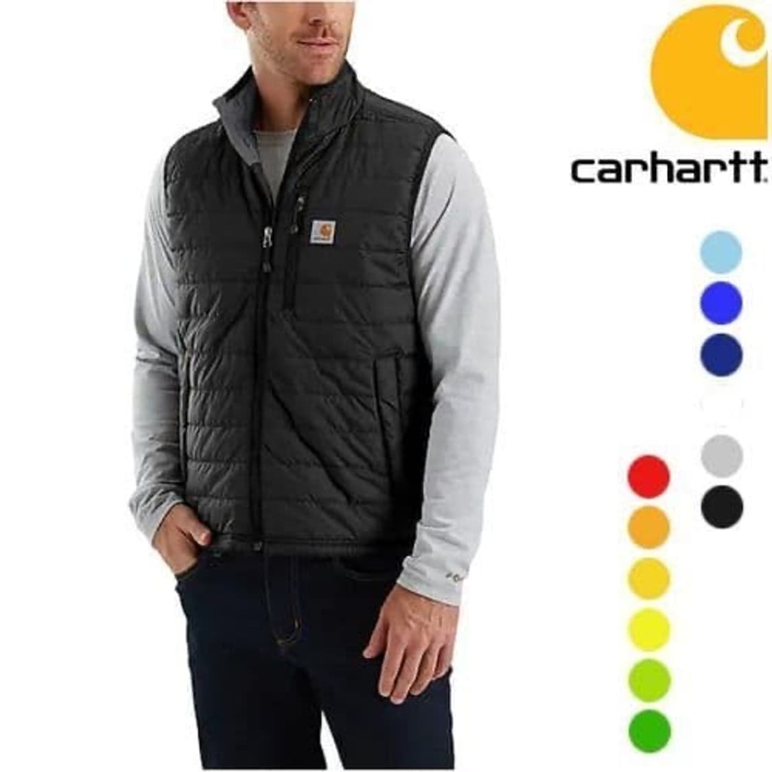 칼하트 조끼 레인 디펜더 라이트웨이트 블랙 상품이미지2