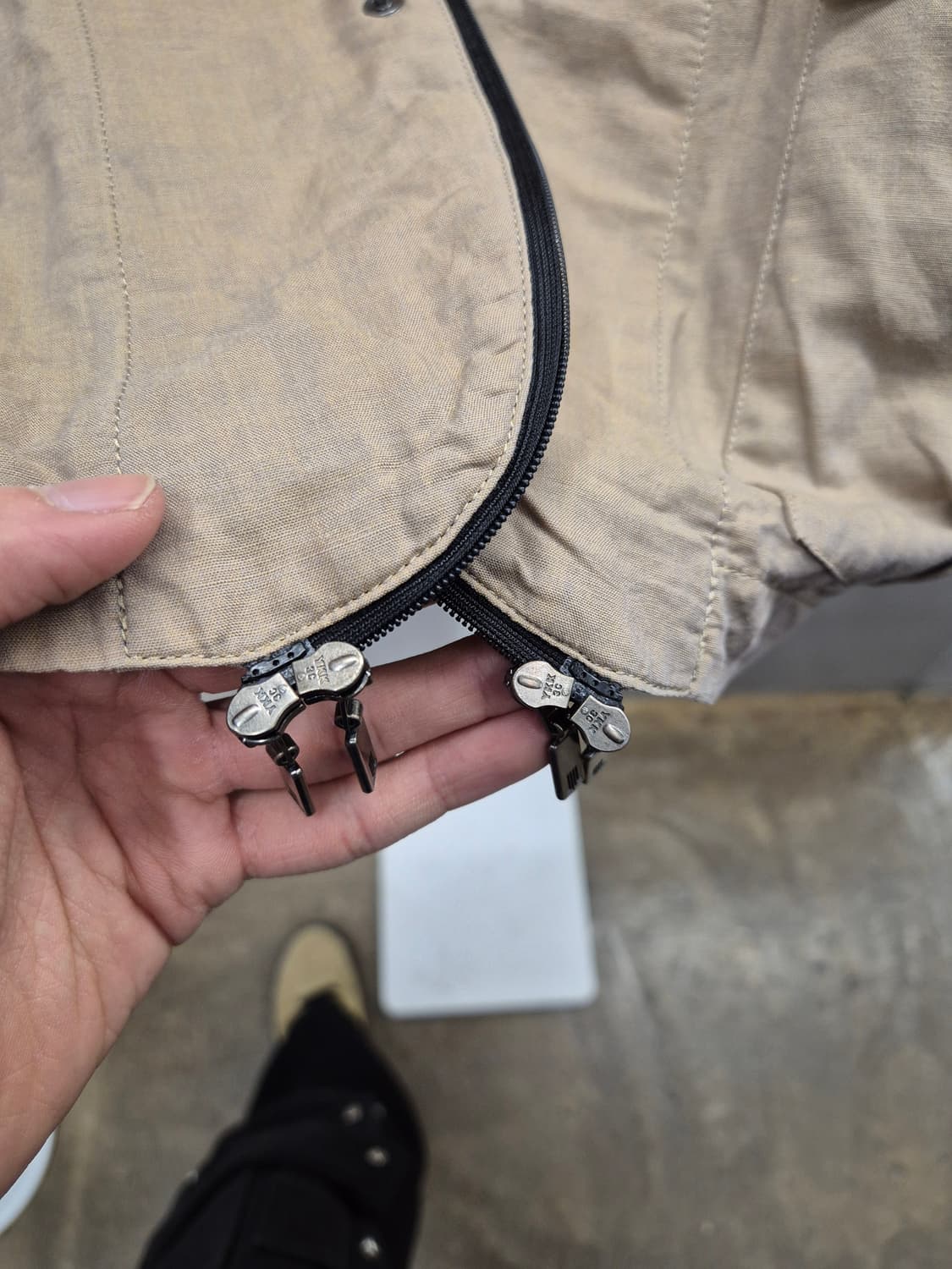 랑방 나일론 베이지자켓  상품이미지4