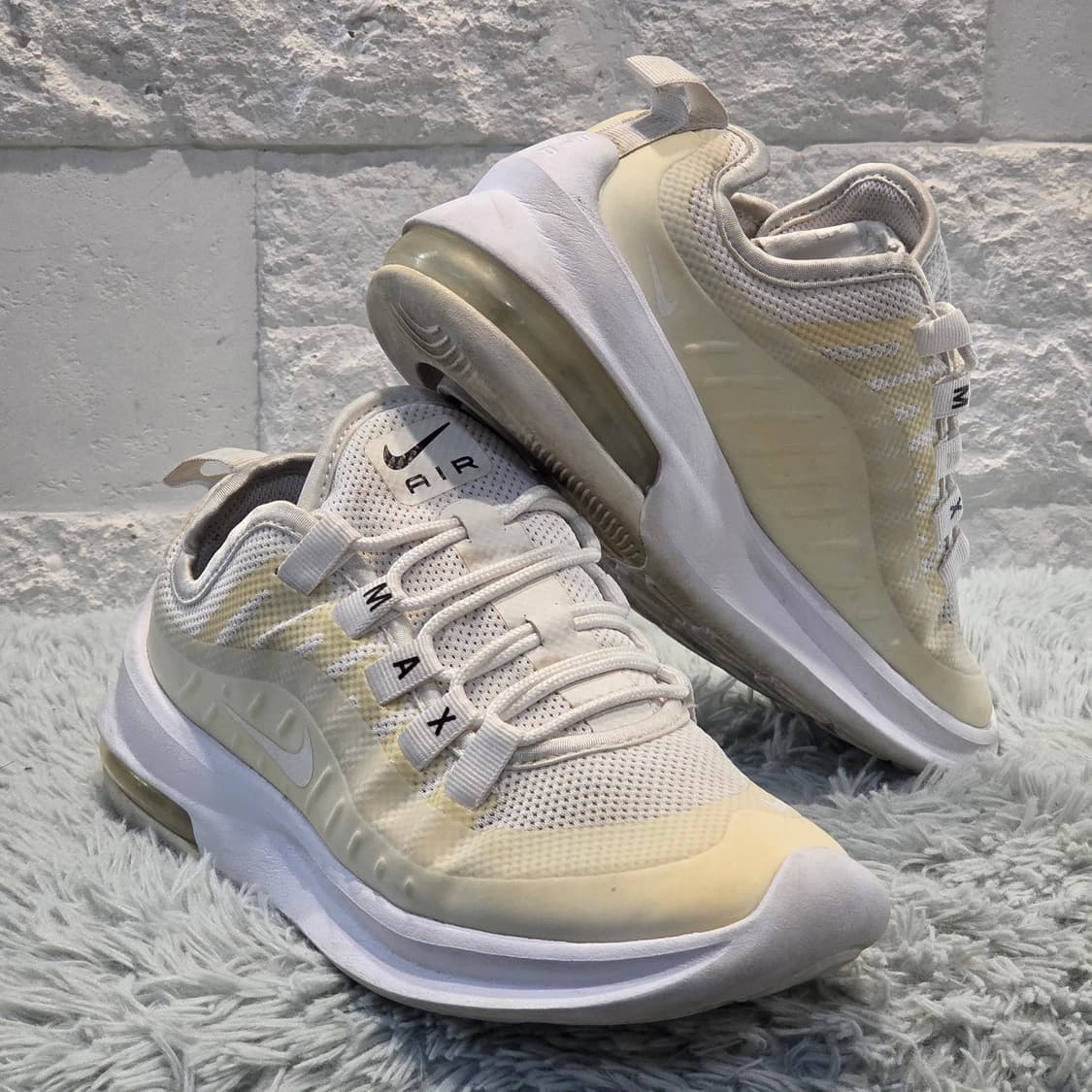 7q-15:나이키 에어맥스 액시스 화이트 (22.5cm) 상품이미지4